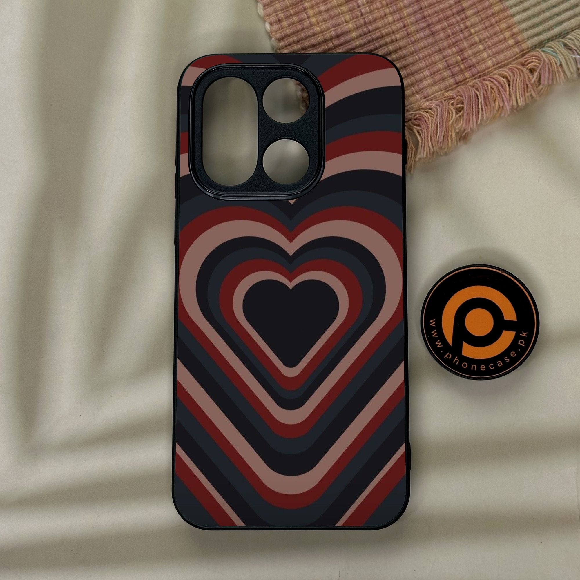 OnePlus 15 - Heart 2.0 Design 4 - Premium Metal Printed Soft Bumper Shock Proof Case