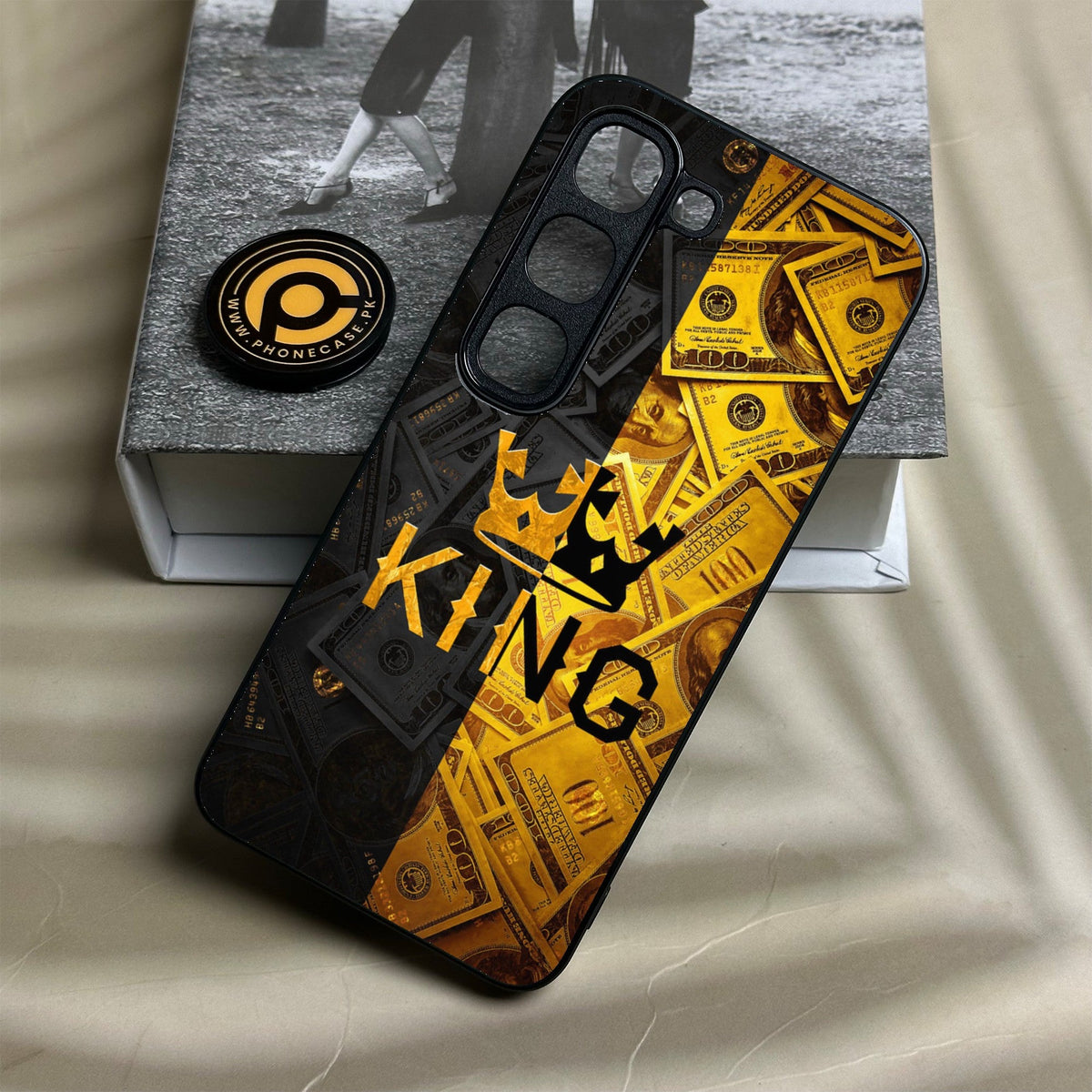 Infinix Hot 70 Pro - King Design 9 - Premium Metal Printed Soft Bumper Shock Proof Case