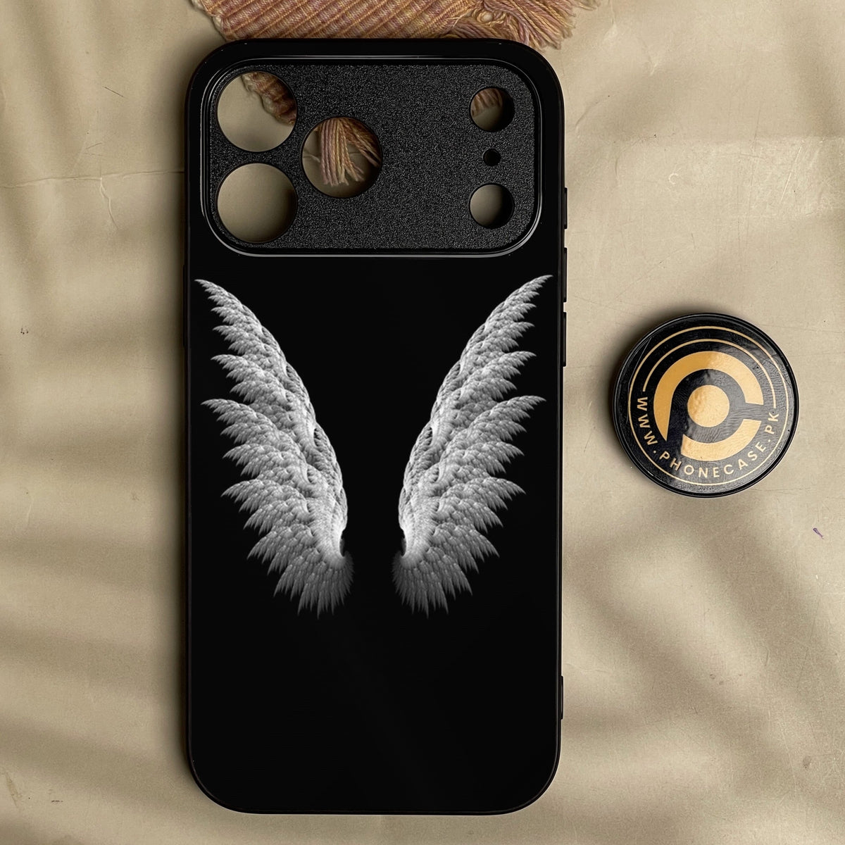 Iphone 18 Pro - Angel Wings Design 6 - Premium Metal Printed Soft Bumper Shock Proof Case