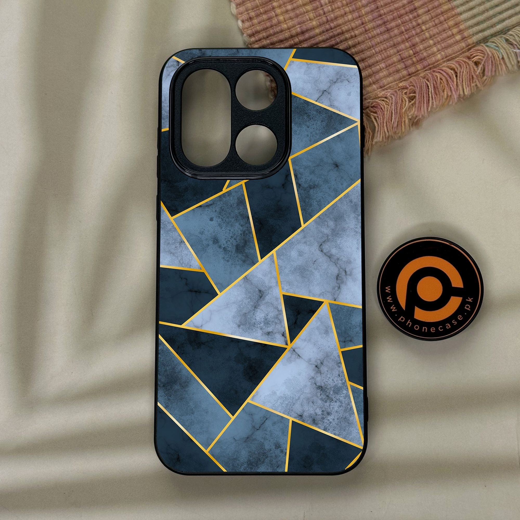 OnePlus 15 - Geometric Design 3 - Premium Metal Printed Soft Bumper Shock Proof Case