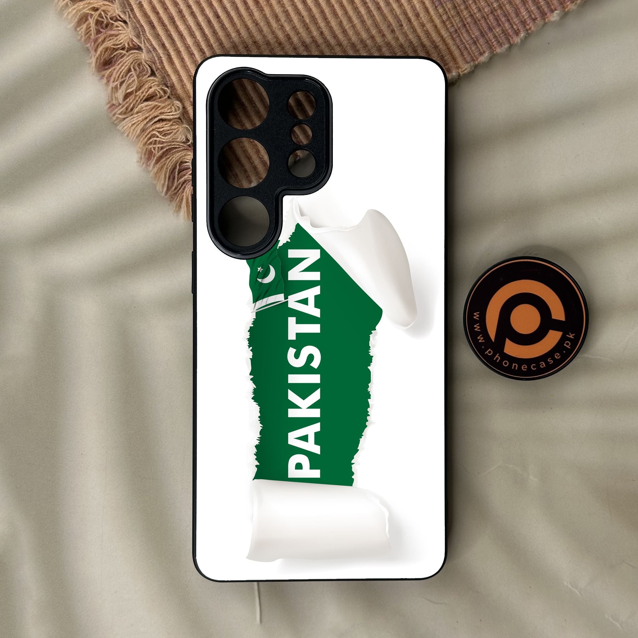 Galaxy S26 Ultra - Pakistani Flag Design 3 - Premium Metal Printed Soft Bumper Shock Proof Case