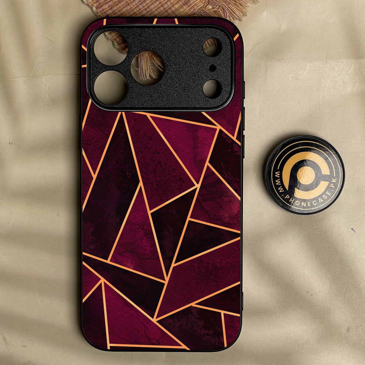 Iphone 18 Pro - Geometric Design 7 - Premium Metal Printed Soft Bumper Shock Proof Case