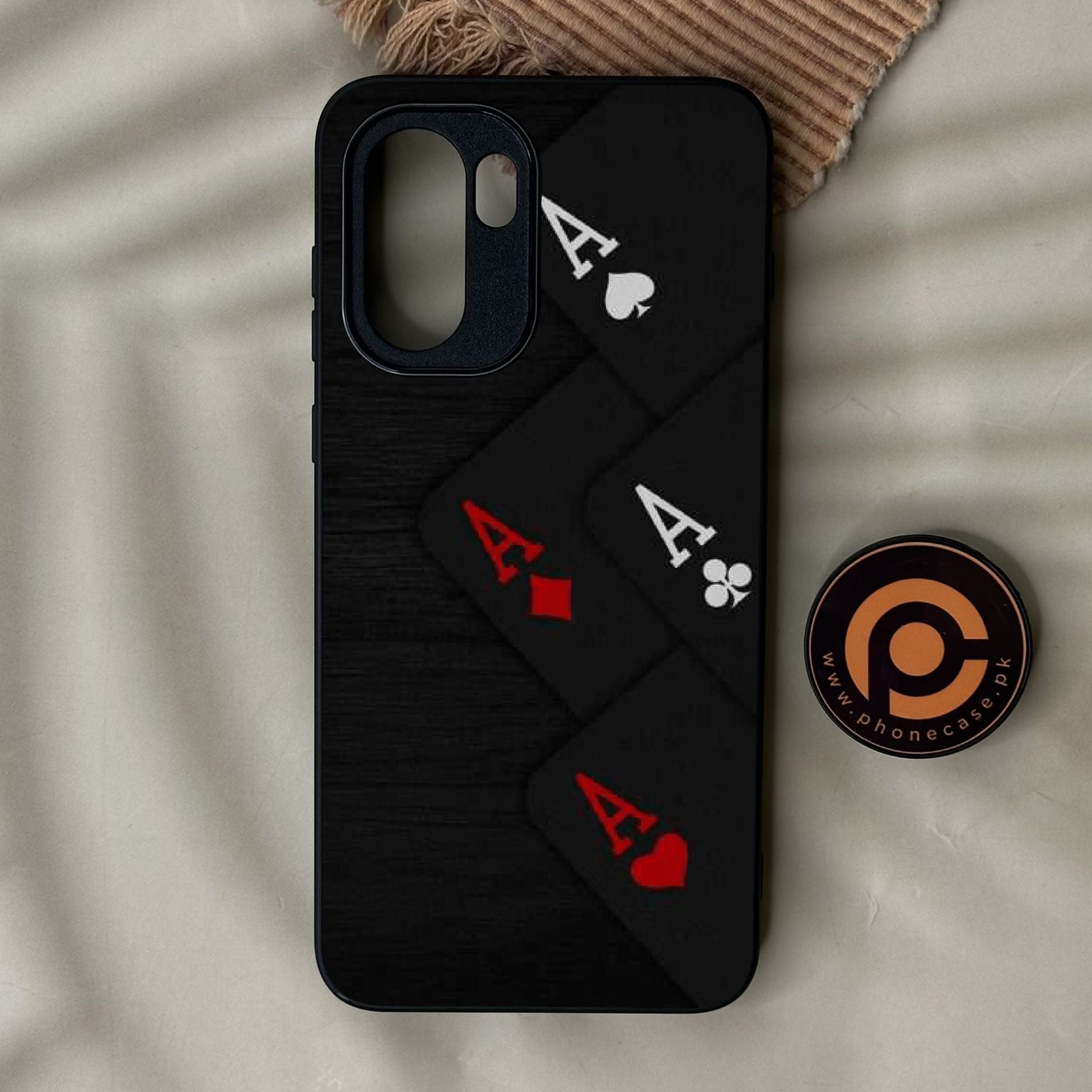 OnePlus 15R - Black Art Design 5 - Premium Metal Printed Soft Bumper Shock Proof Case