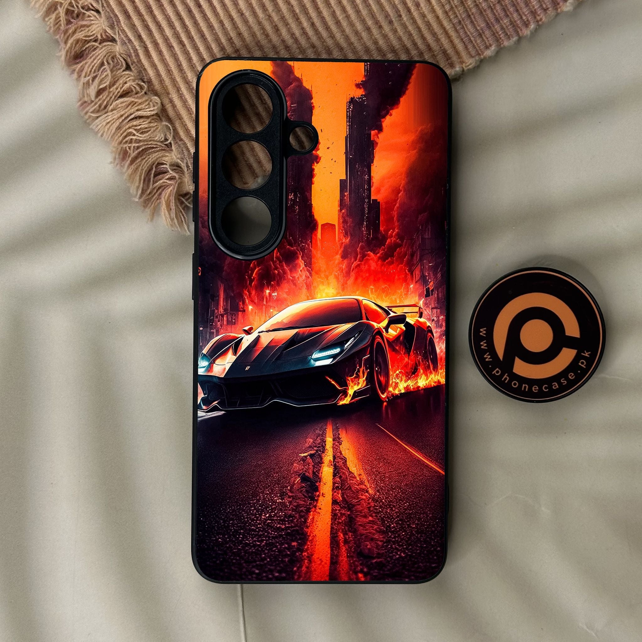 Galaxy S26 - Racing Design 1 - Premium Metal Printed Soft Bumper Shock Proof Case