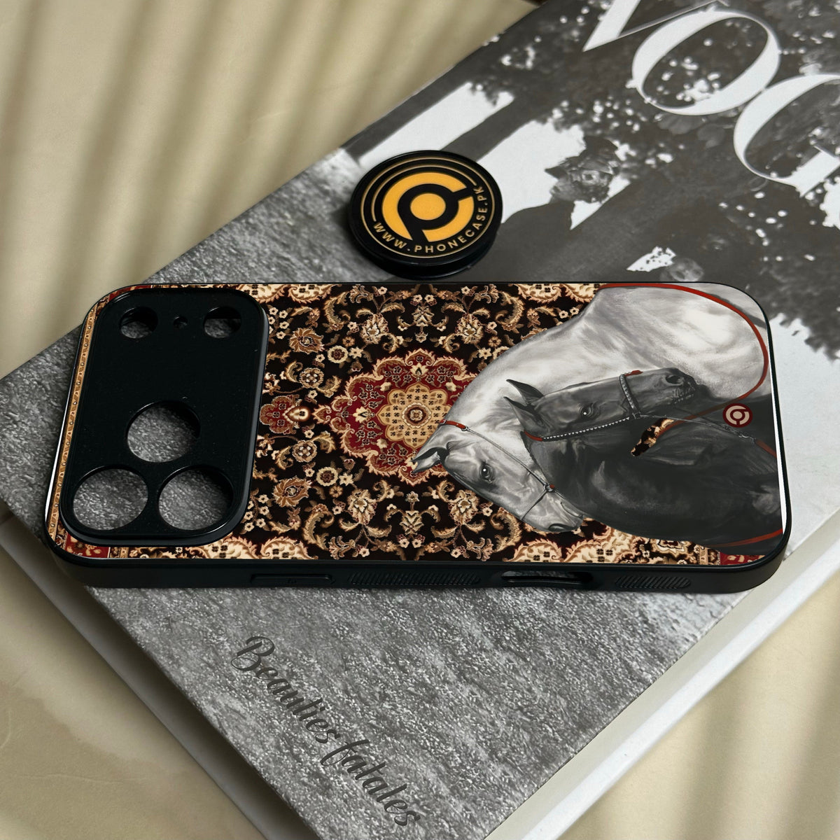 Iphone 18 Pro - Horse Heritage - Premium Metal Printed Soft Bumper Shock Proof Case