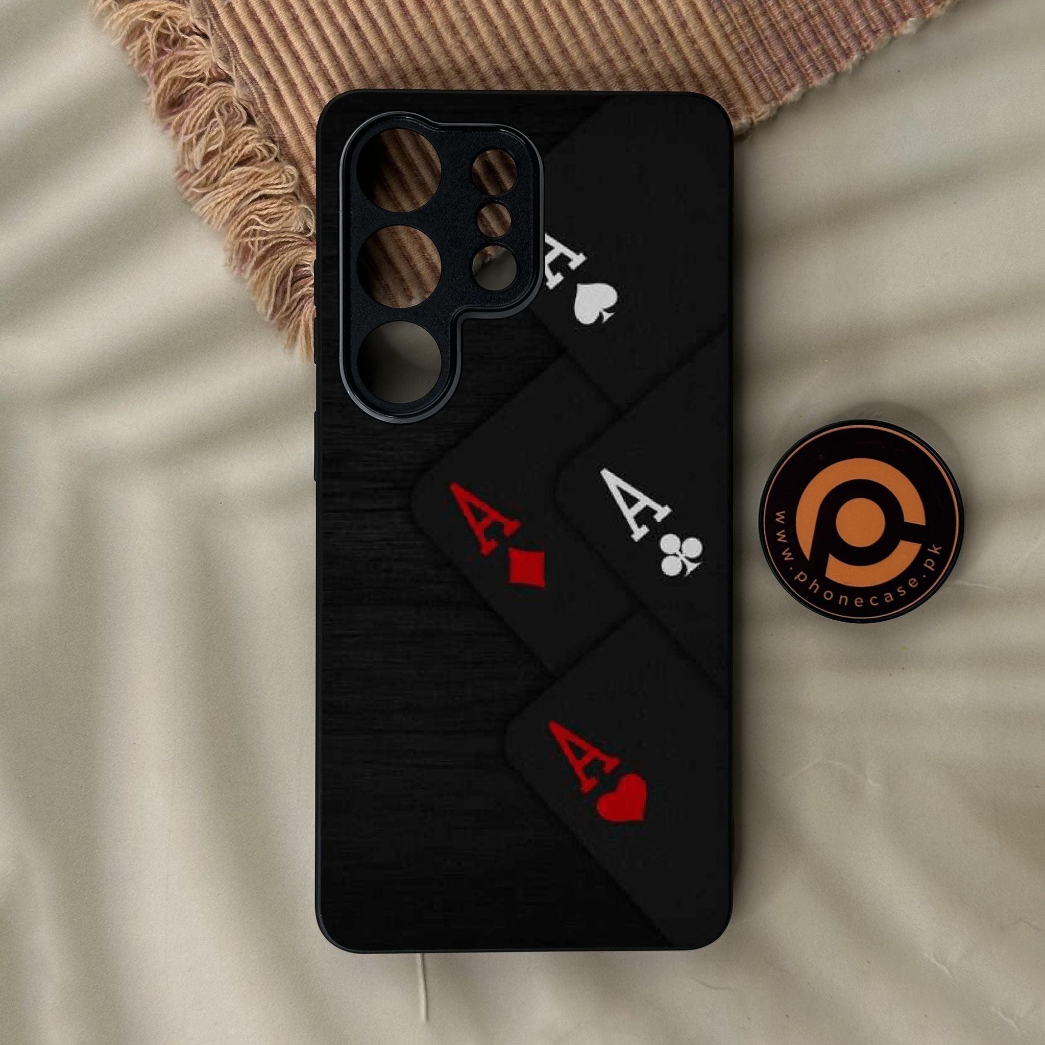 Galaxy S26 Ultra - Black Art Design 5 - Premium Metal Printed Soft Bumper Shock Proof Case