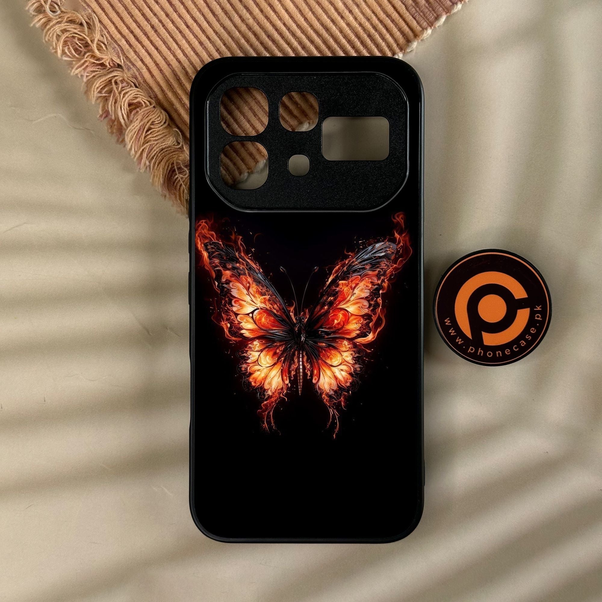 Infinix Note 60 Pro - Butterflies Design 5 - Premium Metal Printed Soft Bumper Shock Proof Case