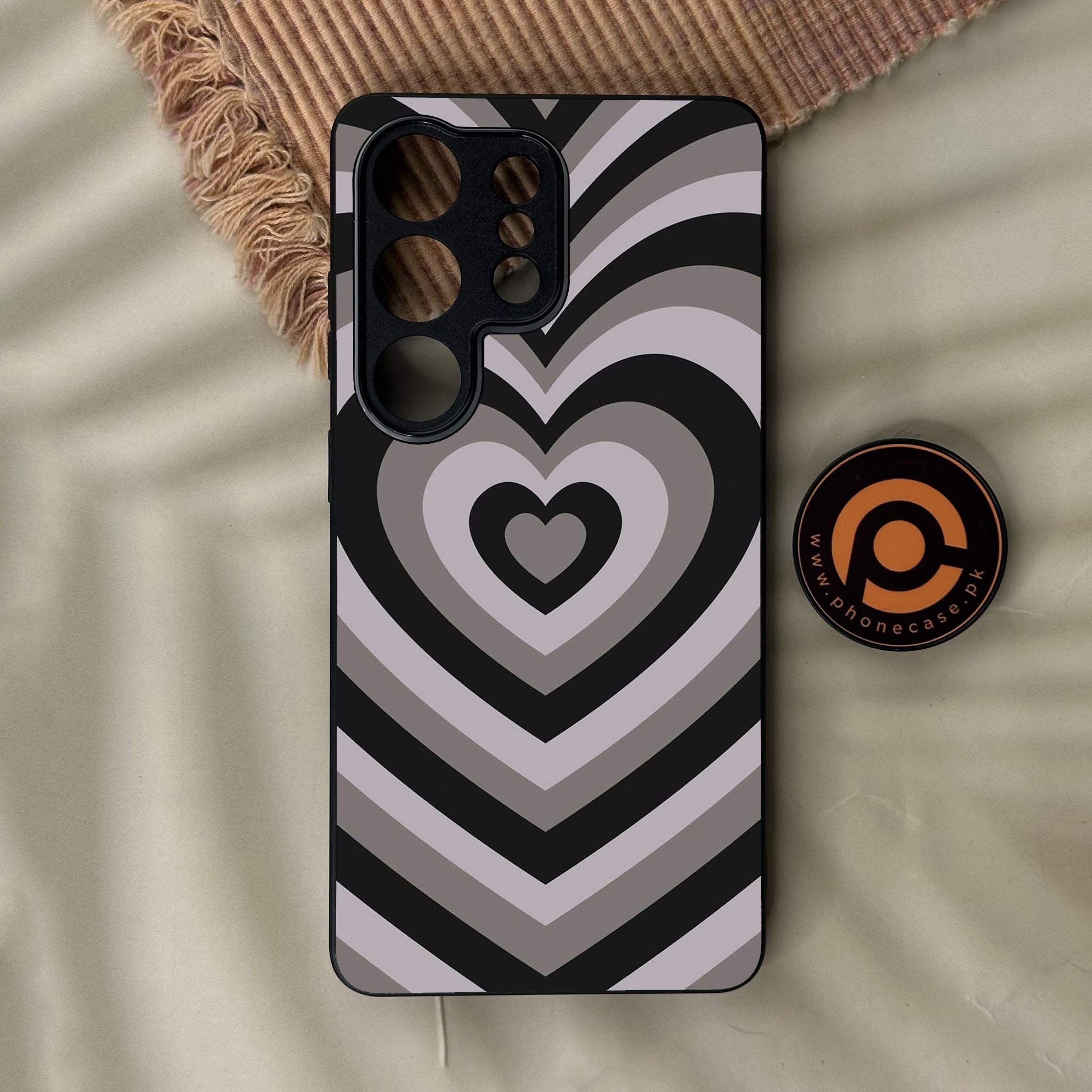 Galaxy S26 Ultra - Heartbeat Design 1 - Premium Metal Printed Soft Bumper Shock Proof Case