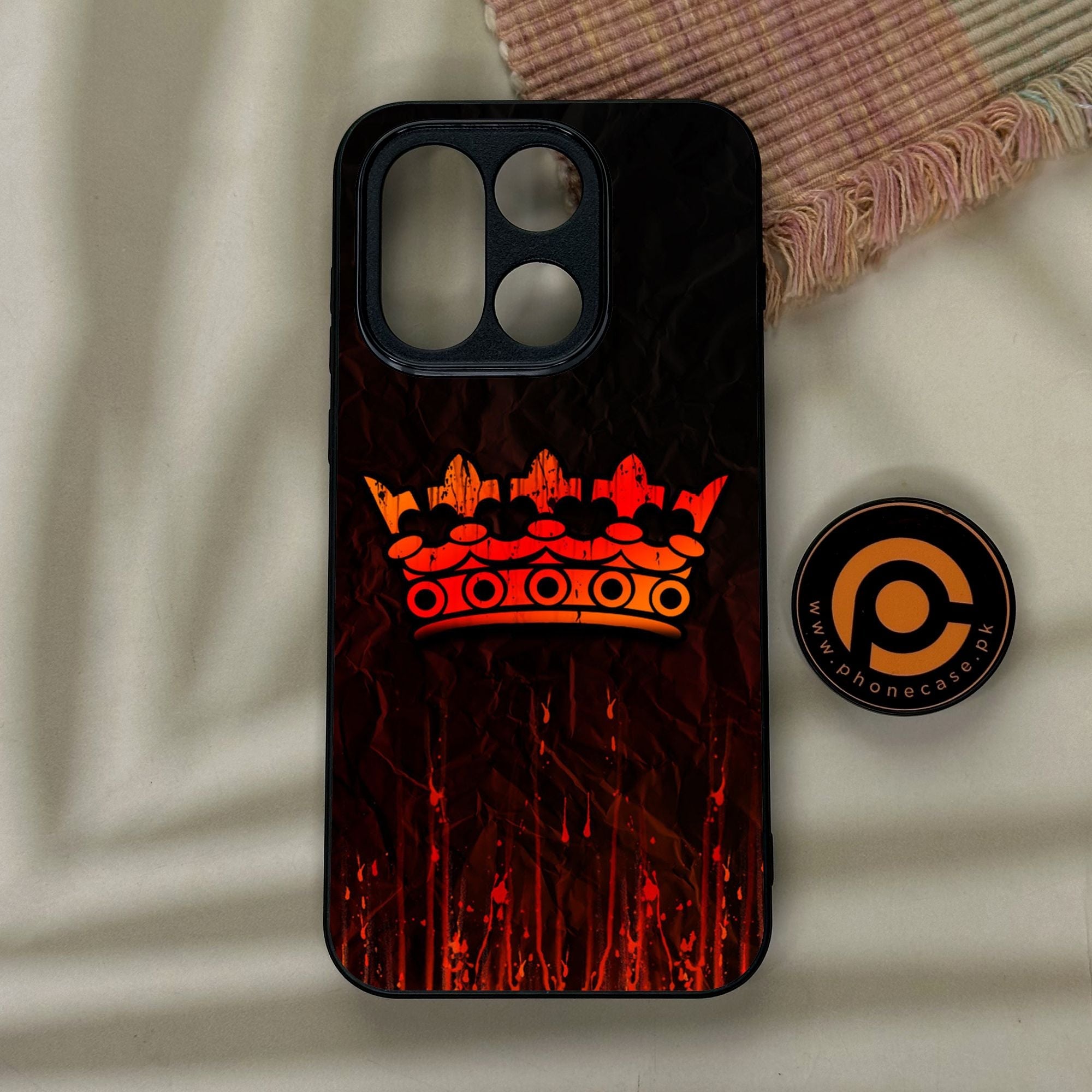 OnePlus 15 - King Design 4 - Premium Metal Printed Soft Bumper Shock Proof Case