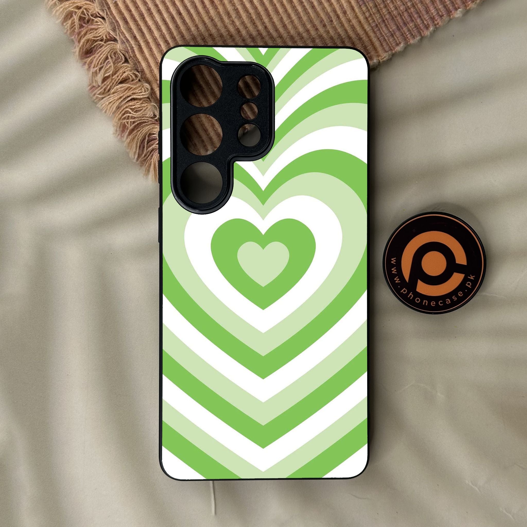Galaxy S26 Ultra - Heartbeat Design 10 - Premium Metal Printed Soft Bumper Shock Proof Case