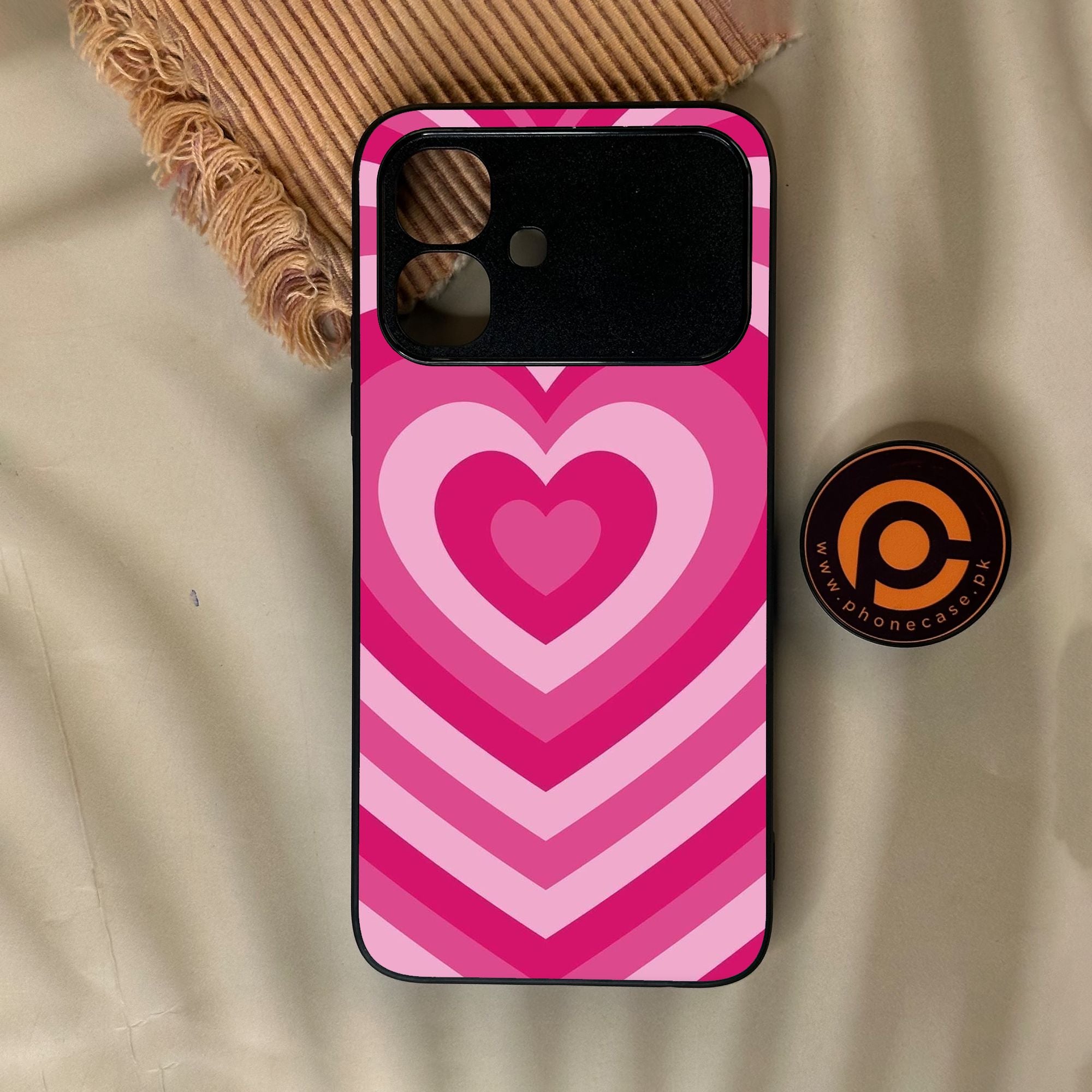 Infinix Smart 20 - Heartbeat Design 6 - Premium Metal Printed Soft Bumper Shock Proof Case