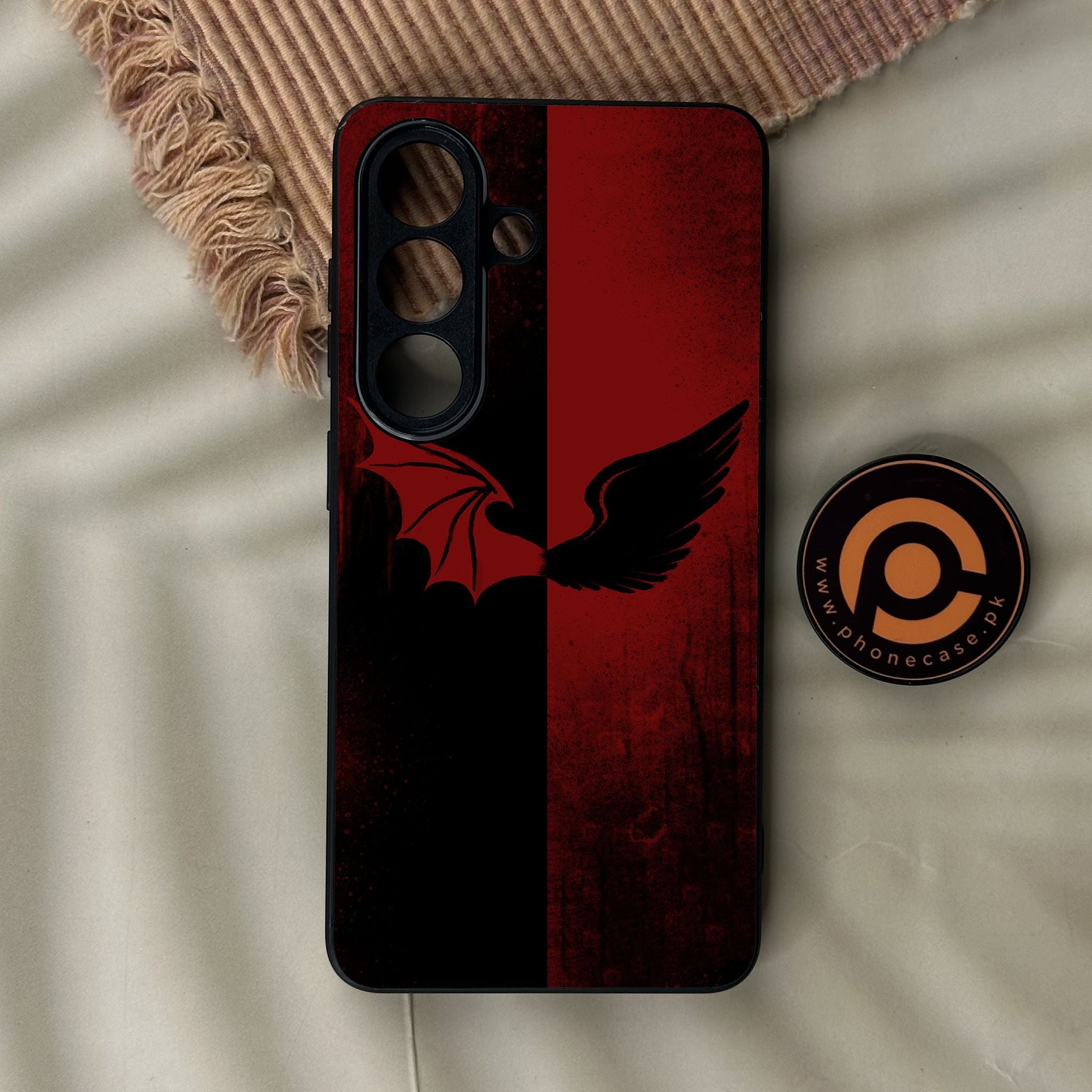 Galaxy S26 - Angel 2.0 Design 6 - Premium Metal Printed Soft Bumper Shock Proof Case