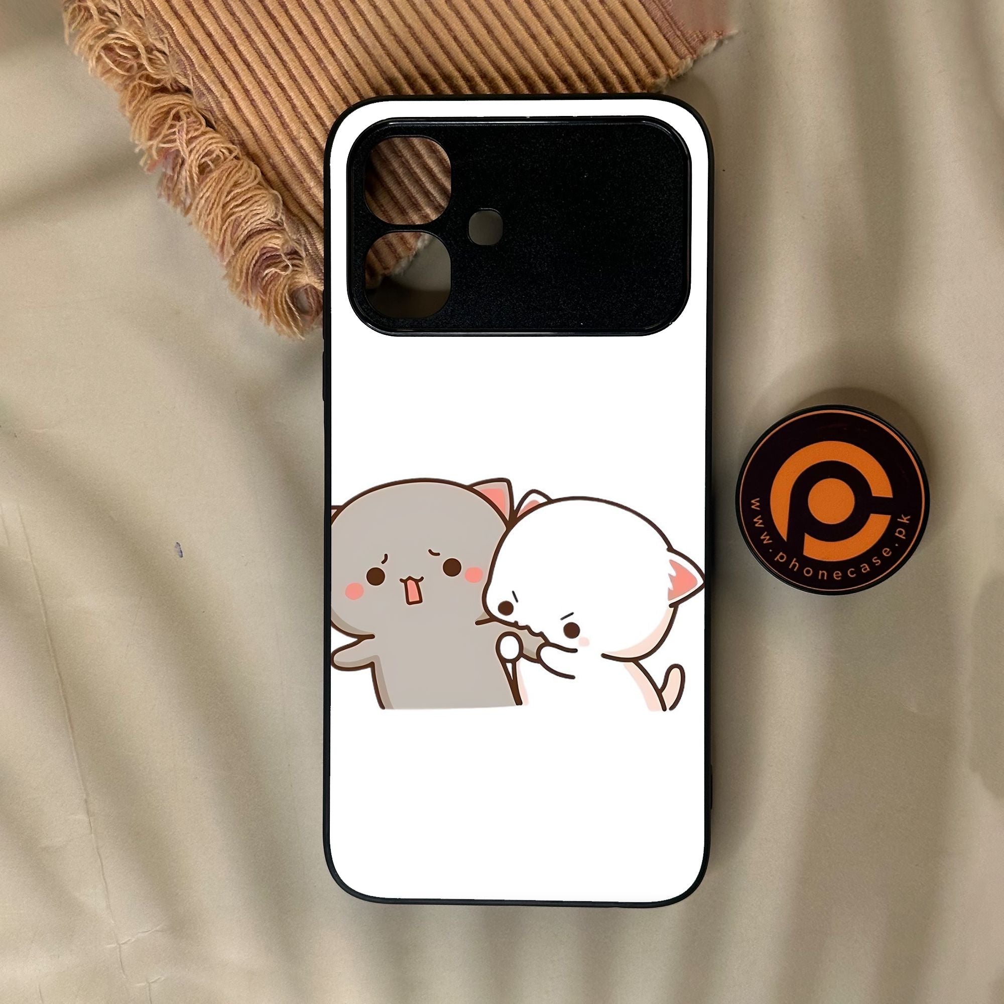 Infinix Smart 20 - Cute Bubu Dudu Design 9 - Premium Metal Printed Soft Bumper Shock Proof Case
