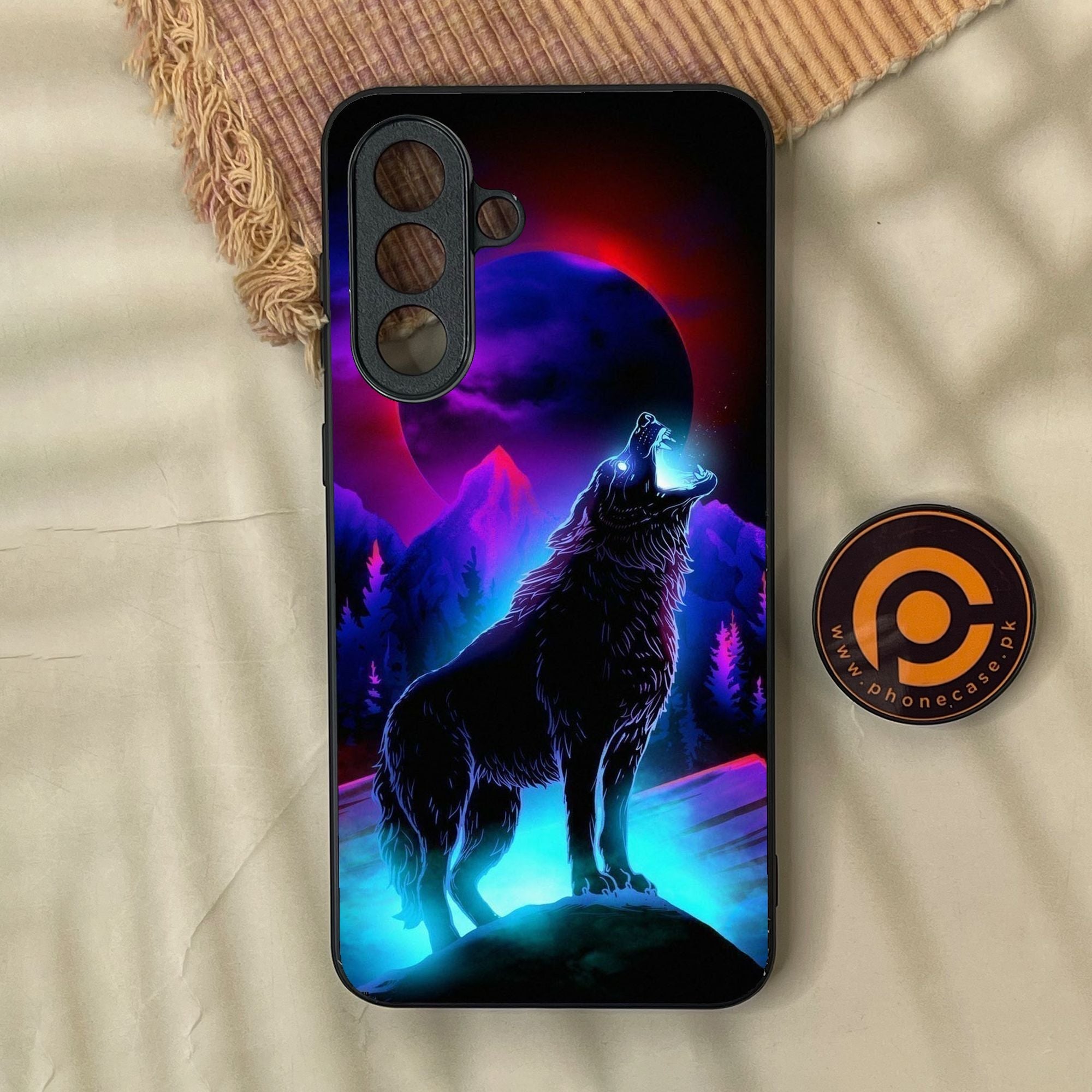 Samsung Galaxy A57 - Wolf Design 2 - Premium Metal Printed Soft Bumper Shock Proof Case