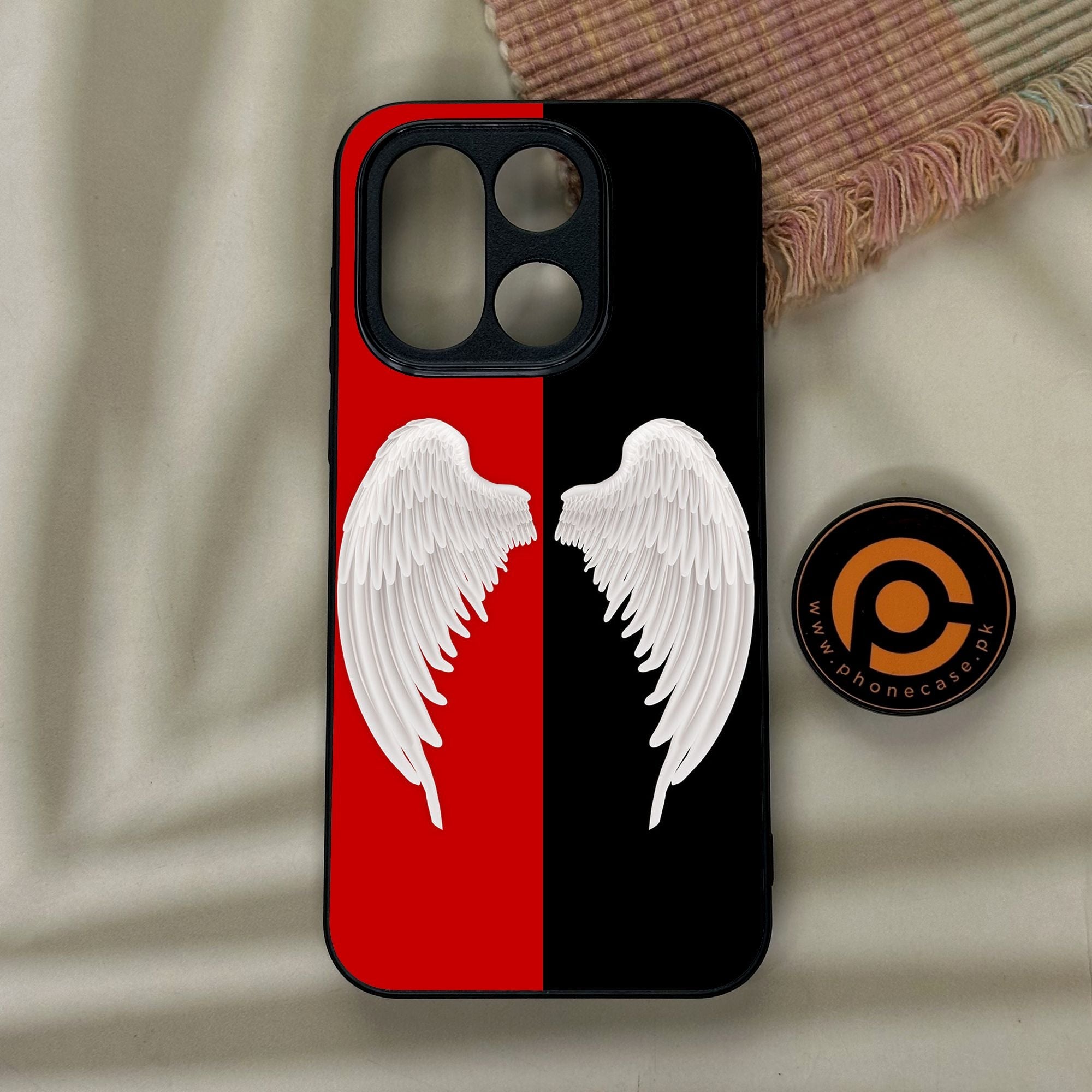 OnePlus 15 - Angel 2.0 Design 4 - Premium Metal Printed Soft Bumper Shock Proof Case