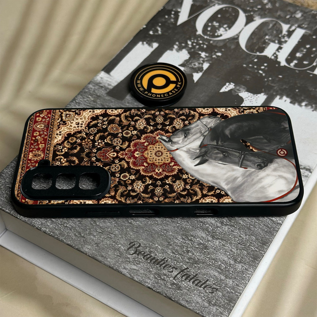 Infinix Hot 70 - Horse Heritage - Premium Metal Printed Soft Bumper Shock Proof Case