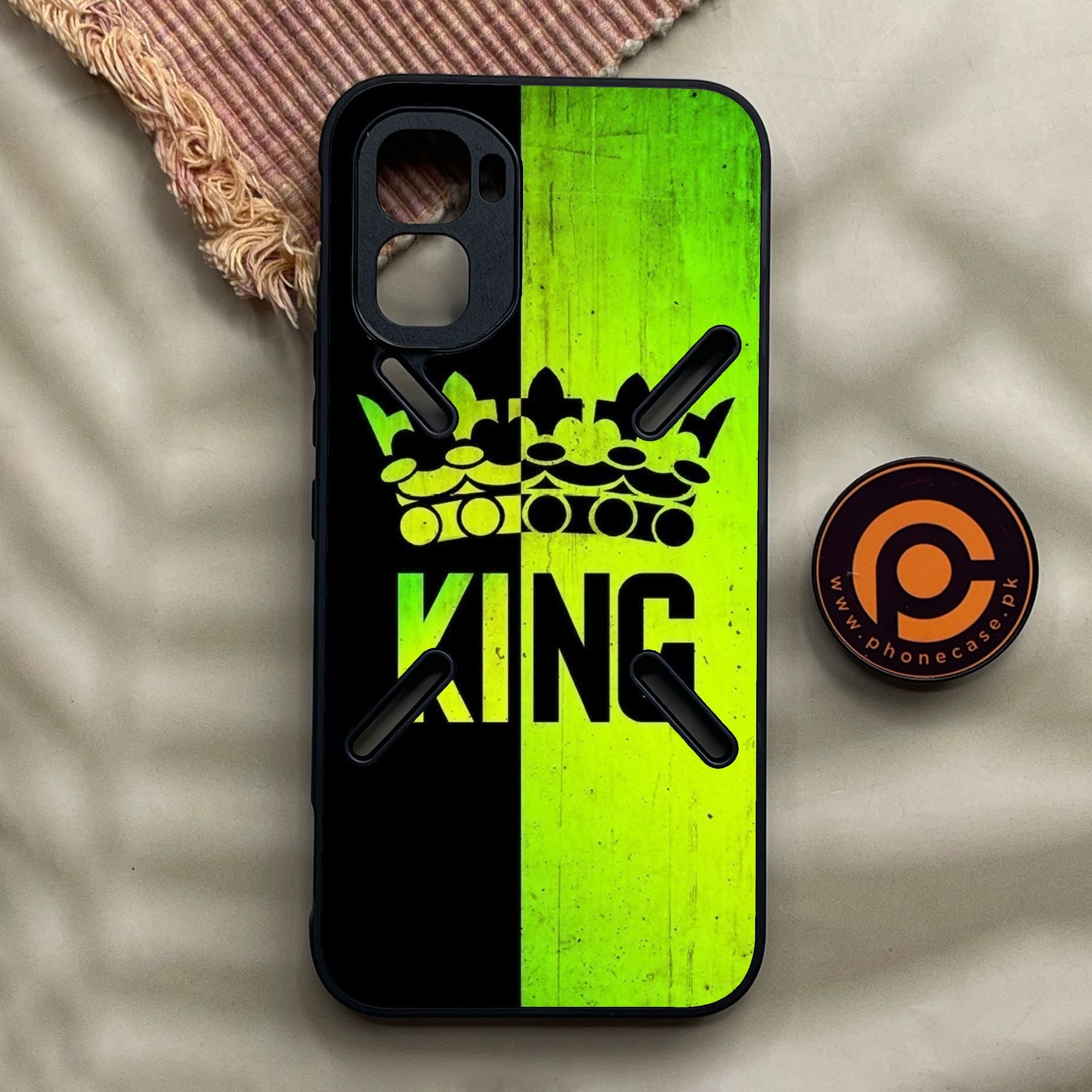 Infinix GT 50 Pro - King Design 3 - Premium Metal Printed Soft Bumper Shock Proof Case