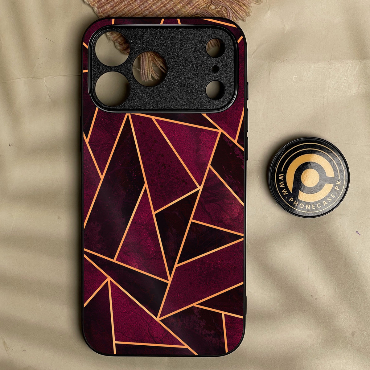 Iphone 18 Pro Max - Geometric Design 7 - Premium Metal Printed Soft Bumper Shock Proof Case