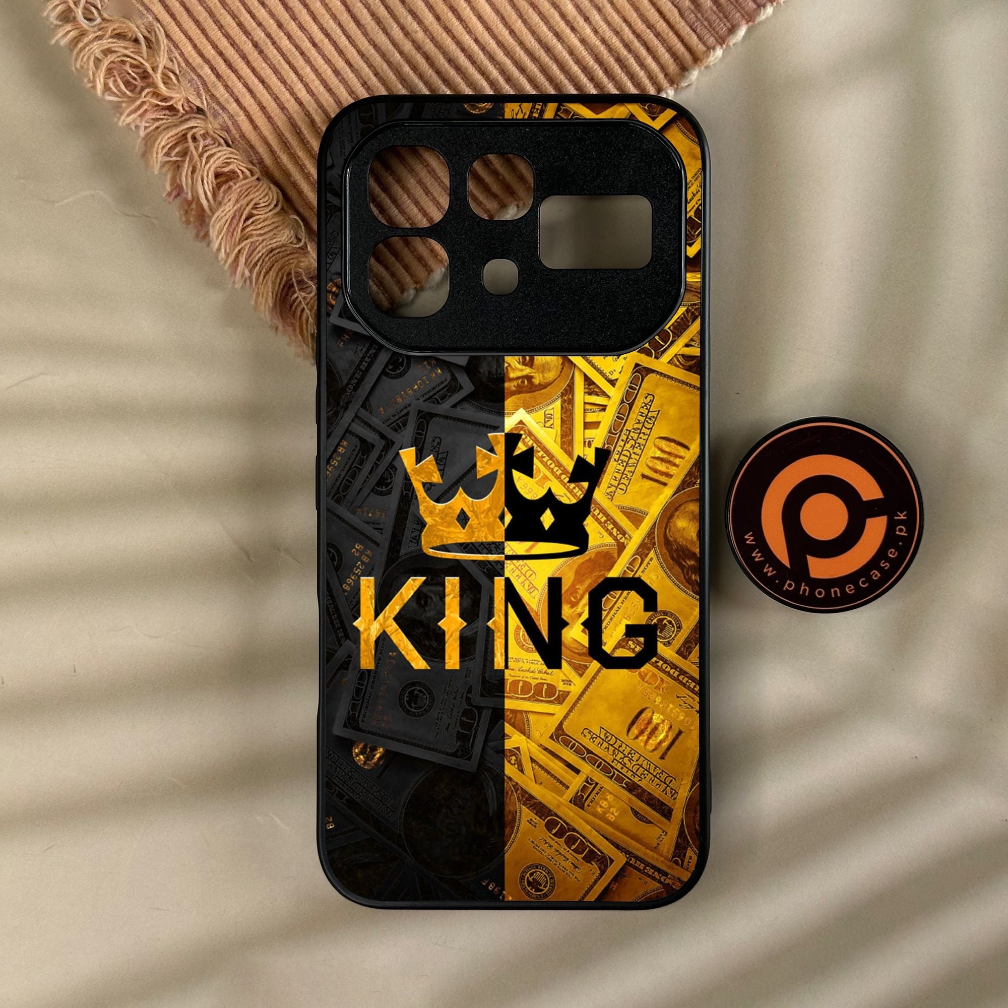 Infinix Note 60 - King Design 9 - Premium Metal Printed Soft Bumper Shock Proof Case