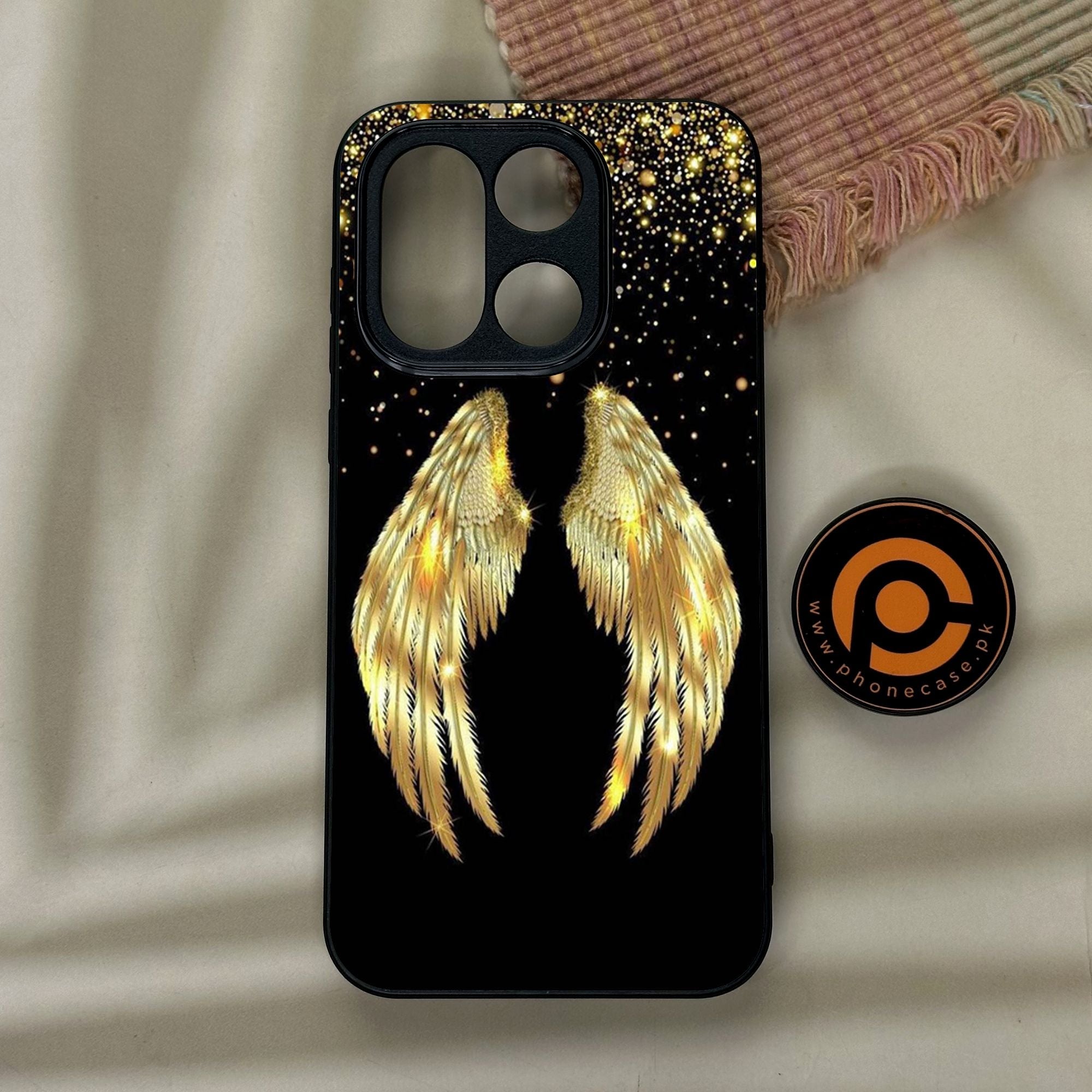 OnePlus 15 - Angel Wings Design 1 - Premium Metal Printed Soft Bumper Shock Proof Case