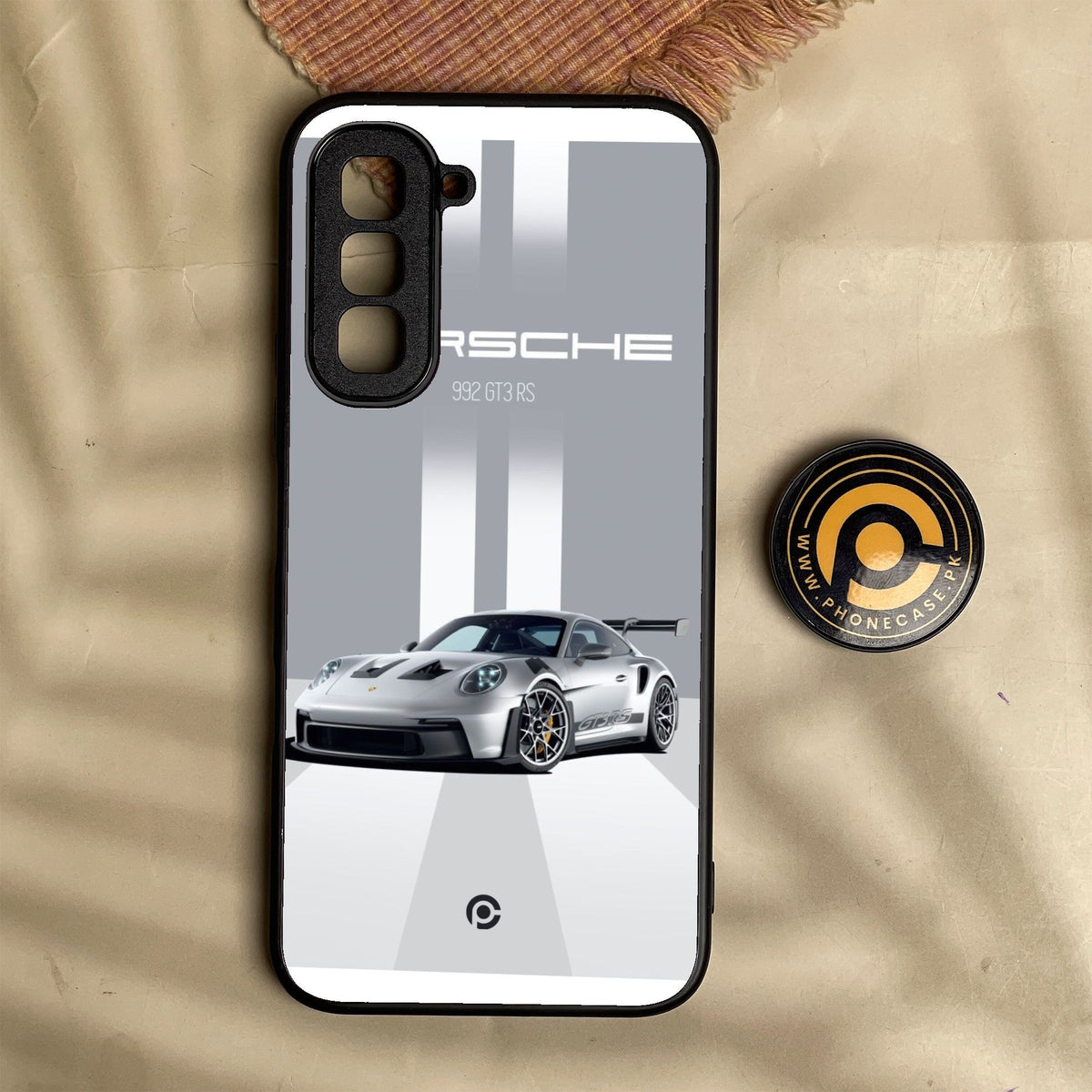 Infinix Hot 70 - Porsche Gt3 Rs Thrill - Premium Metal Printed Soft Bumper Shock Proof Case