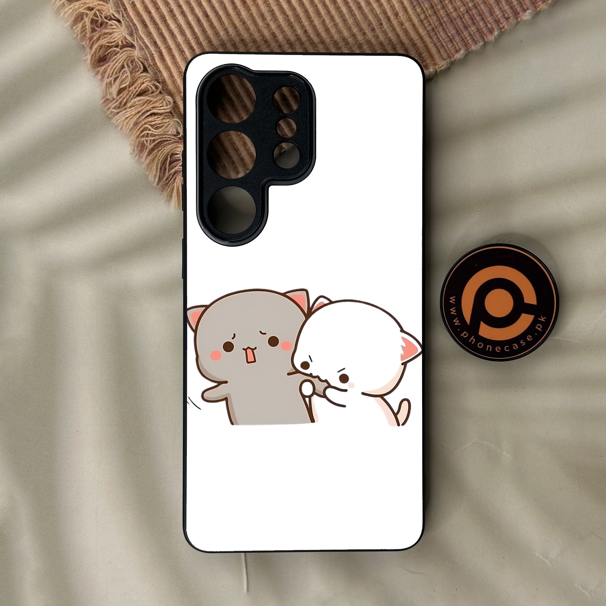Galaxy S26 Ultra - Cute Bubu Dudu Design 9 - Premium Metal Printed Soft Bumper Shock Proof Case