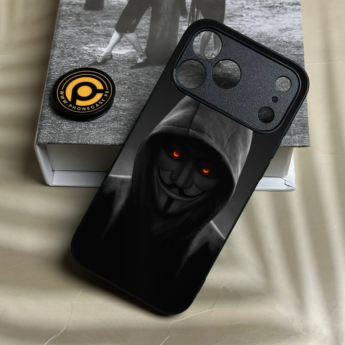 Iphone 18 Pro - Anonymous 2.0 Design 4 - Premium Metal Printed Soft Bumper Shock Proof Case