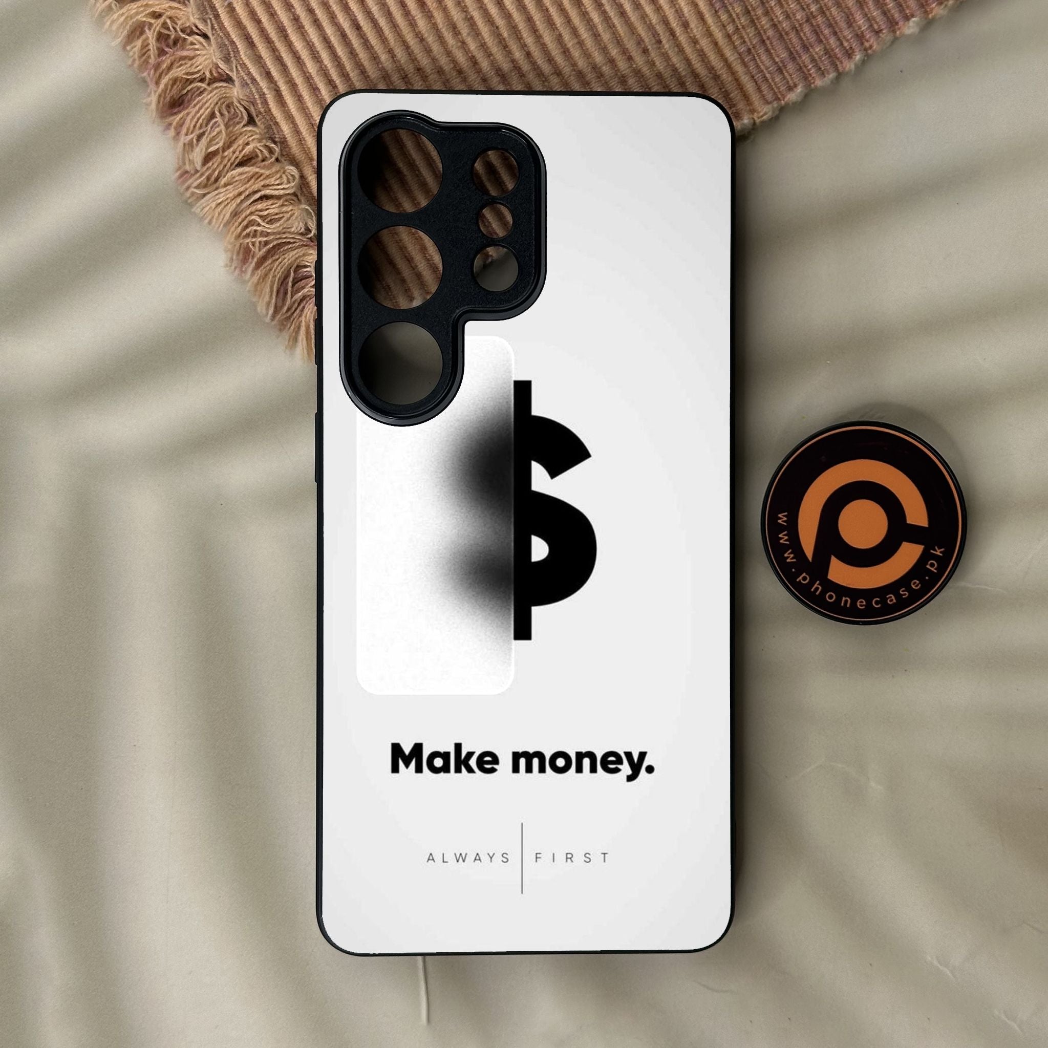 Galaxy S26 Ultra - Dollar Design 9 - Premium Metal Printed Soft Bumper Shock Proof Case