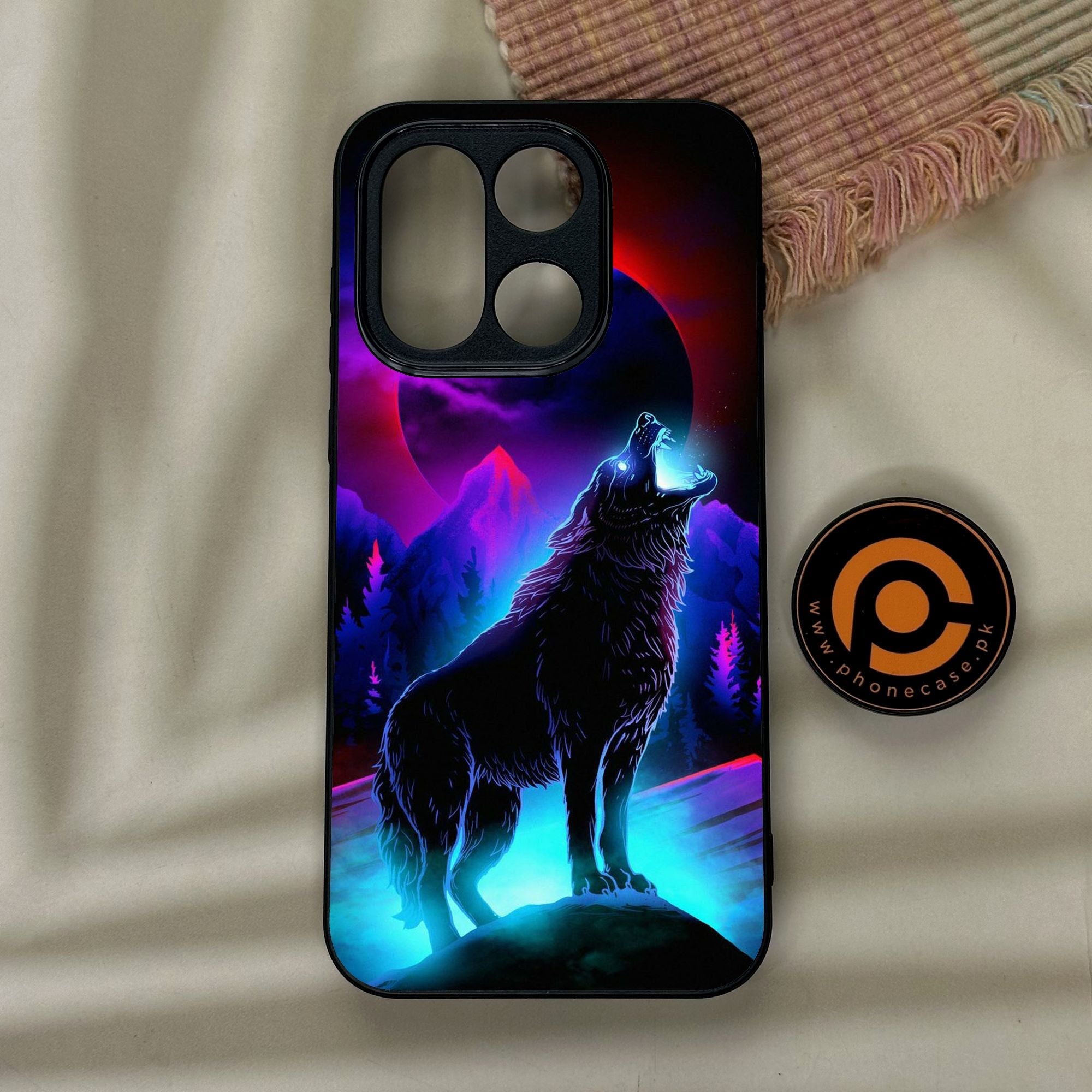 OnePlus 15 - Wolf Design 2 - Premium Metal Printed Soft Bumper Shock Proof Case