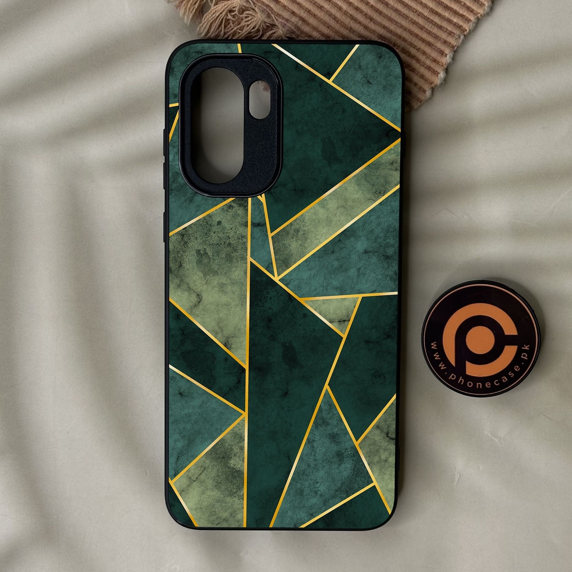 OnePlus 15R - Geometric Design 5 - Premium Metal Printed Soft Bumper Shock Proof Case