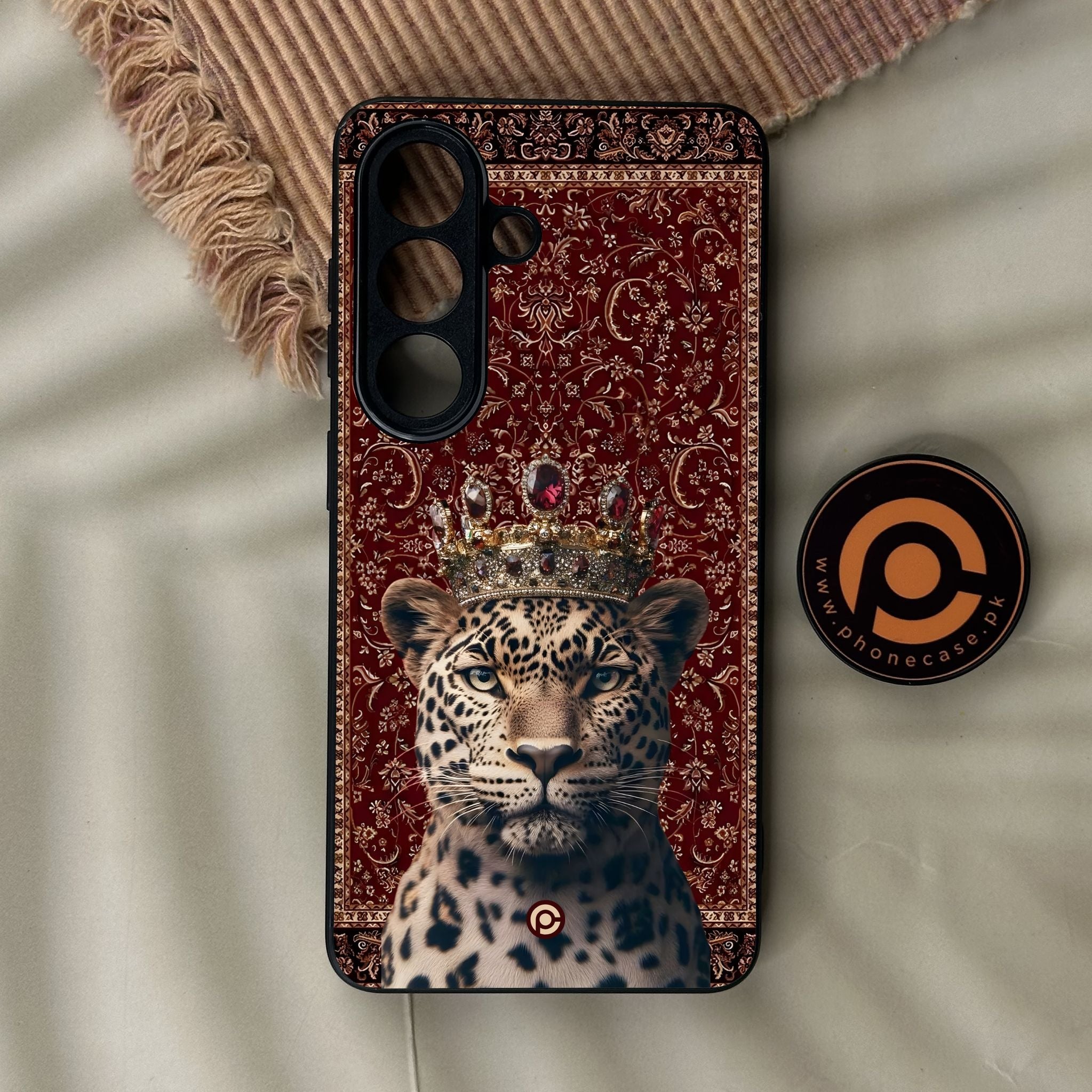 Galaxy S26 - Leopard - Premium Metal Printed Soft Bumper Shock Proof Case