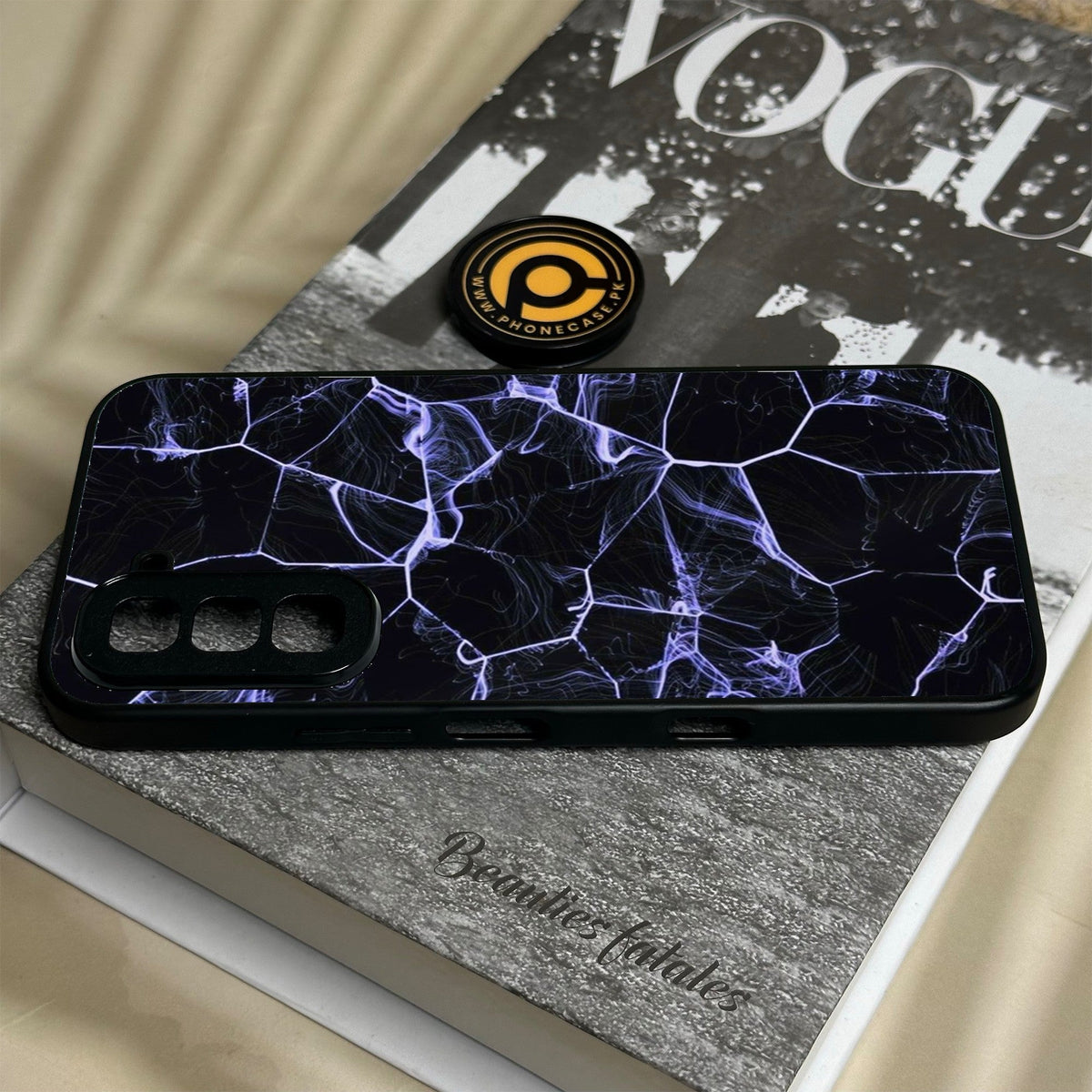 Infinix Hot 70 - Black Marble Design 10 - Premium Metal Printed Soft Bumper Shock Proof Case