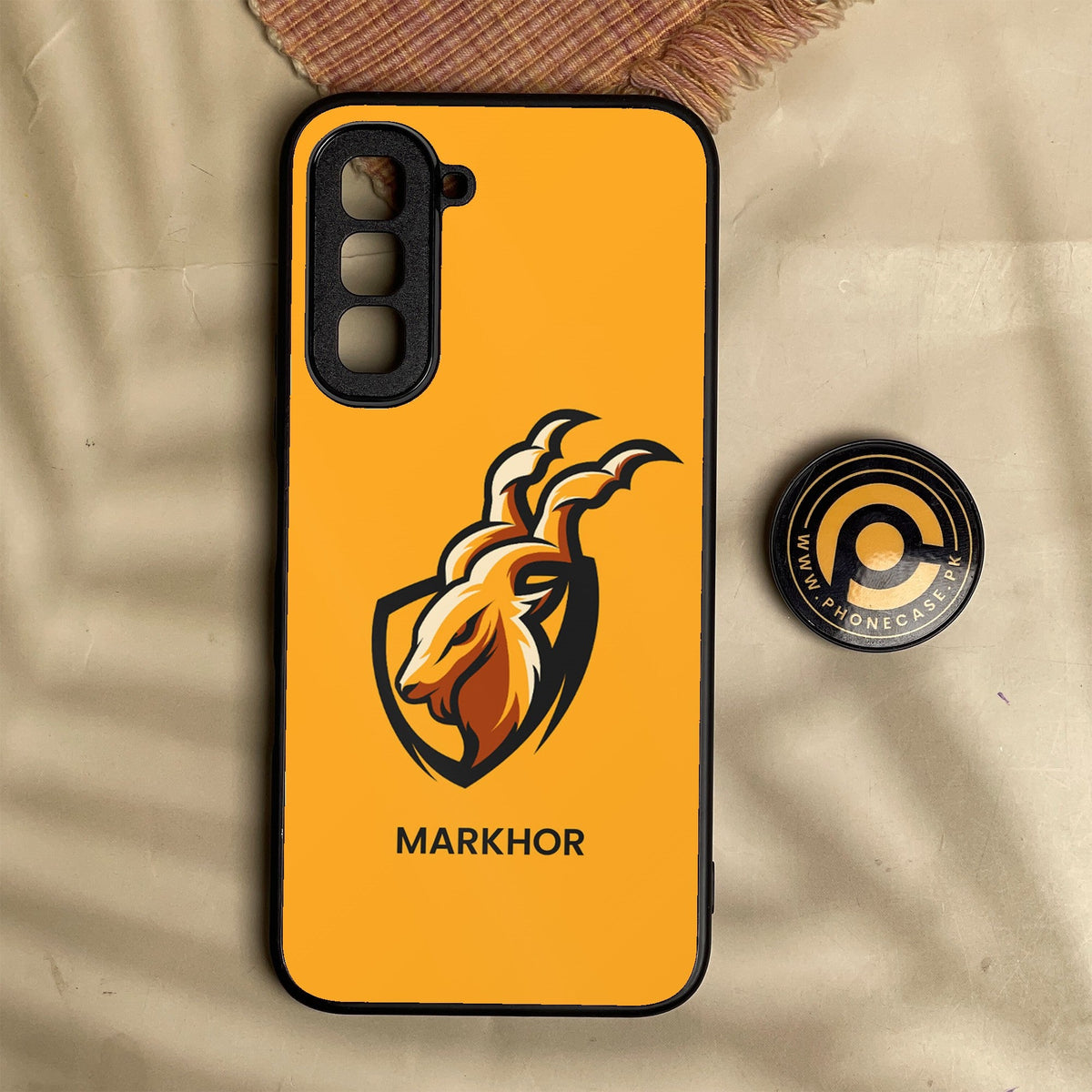 Infinix Hot 70 - Markhor Design 7 - Premium Metal Printed Soft Bumper Shock Proof Case