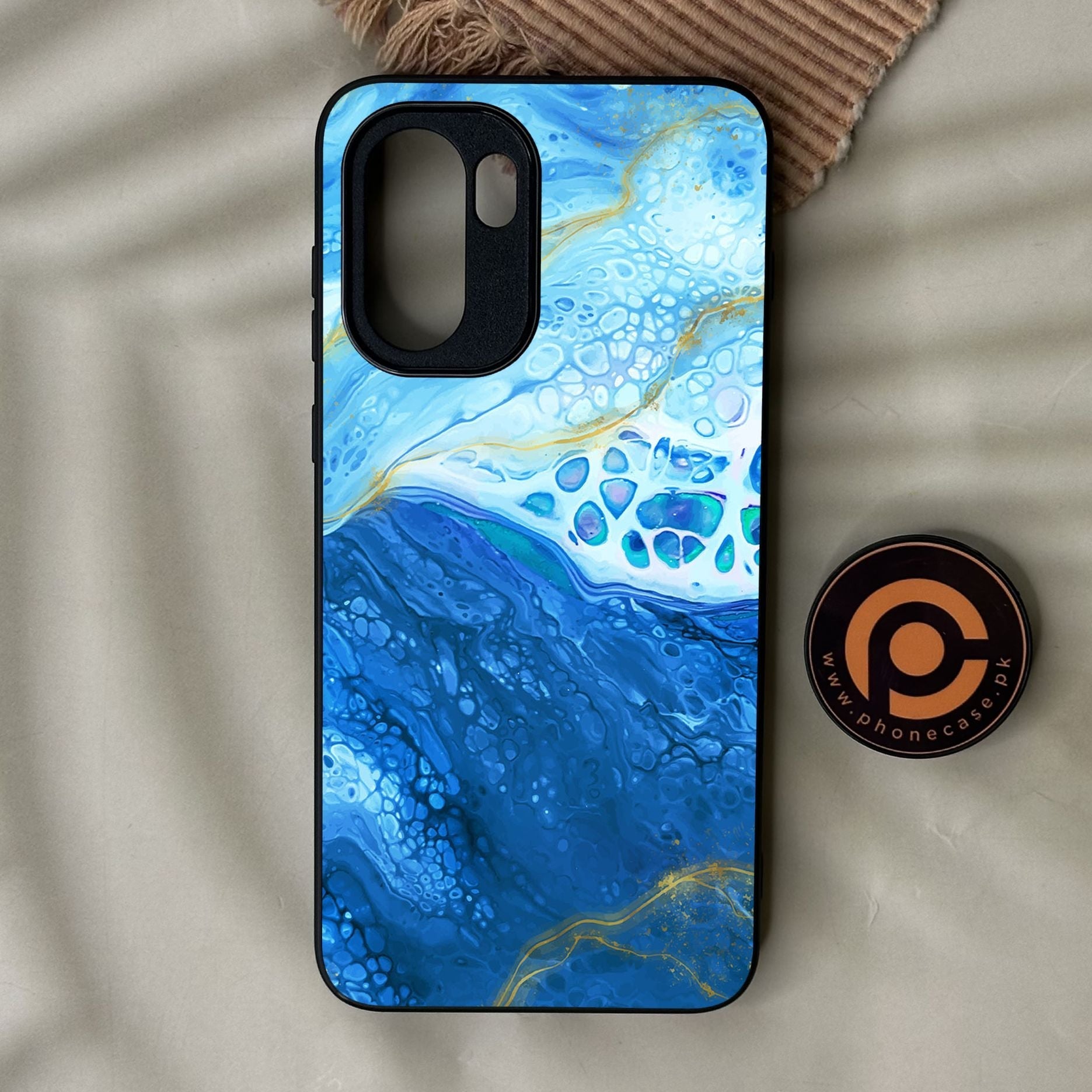 OnePlus Ace 6 - Blue 2.0 Design 5 - Premium Metal Printed Soft Bumper Shock Proof Case