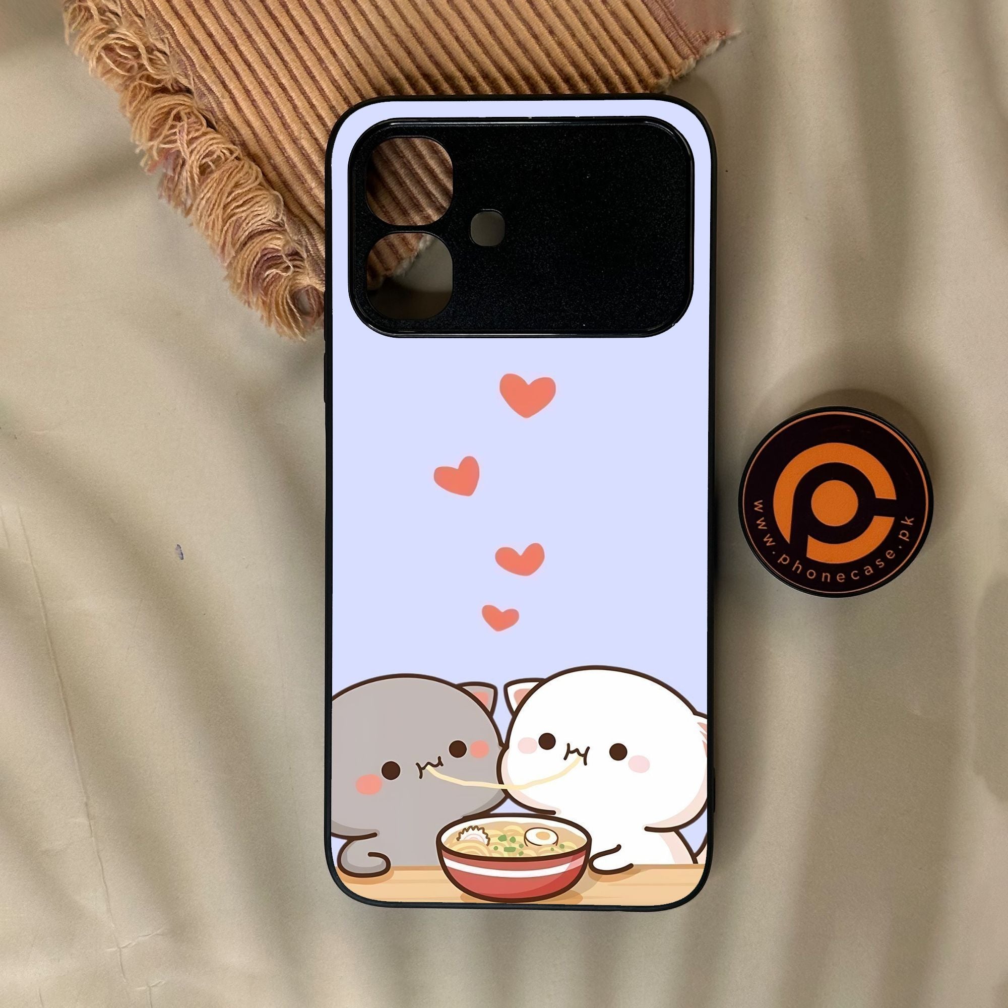 Infinix Smart 20 - Cute Bubu Dudu Design 10 - Premium Metal Printed Soft Bumper Shock Proof Case