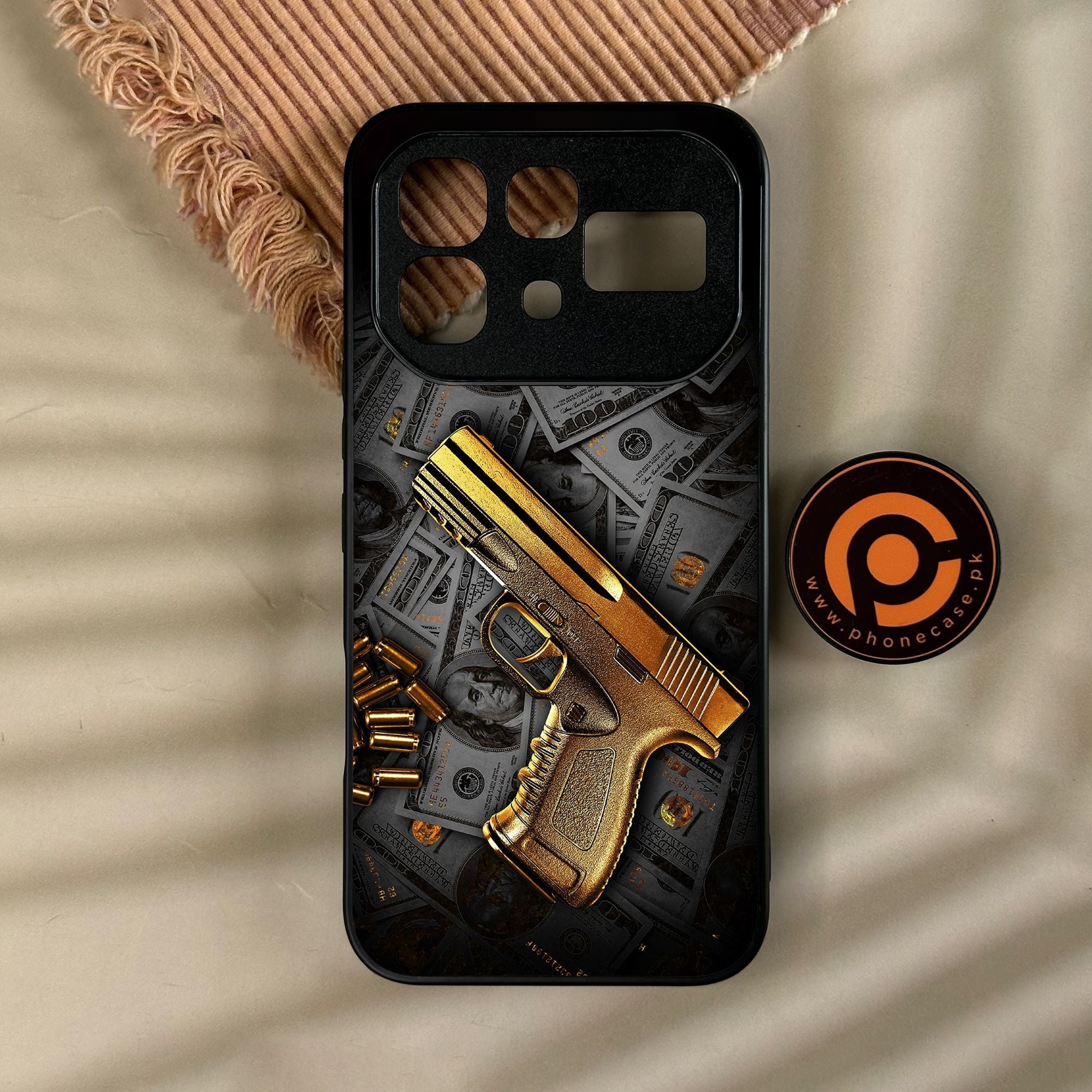 Infinix Note 60 - Dollar Design 7 - Premium Metal Printed Soft Bumper Shock Proof Case CS-49346