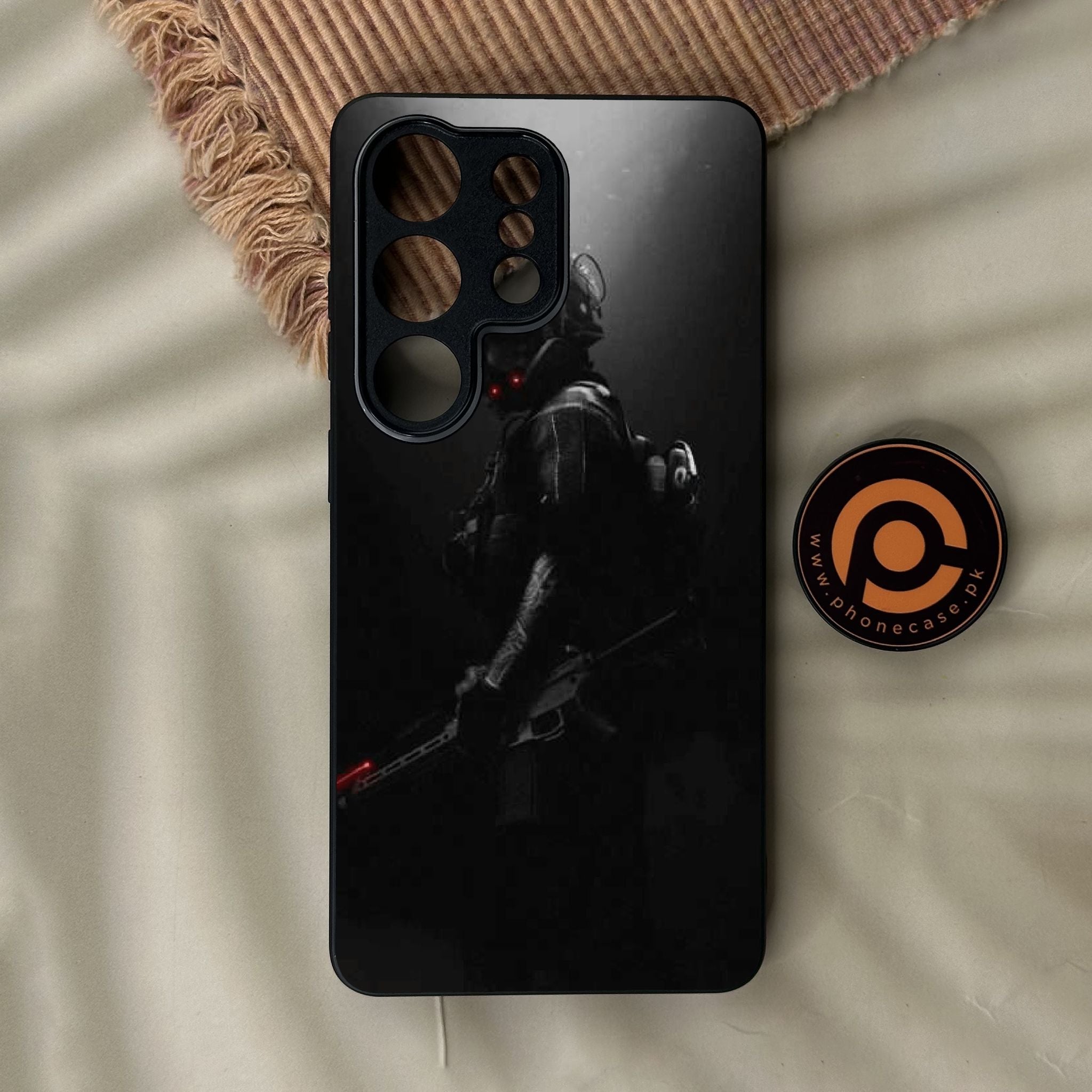 Galaxy S26 Ultra - Black Art Design 9 - Premium Metal Printed Soft Bumper Shock Proof Case