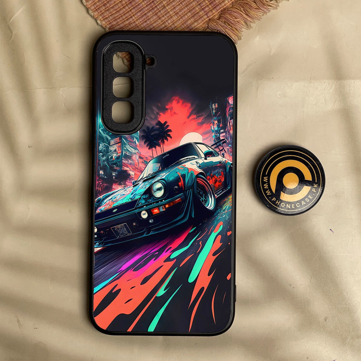 Infinix Hot 70 - Racing Series 2.0 Design 7 - Premium Metal Printed Soft Bumper Shock Proof Case