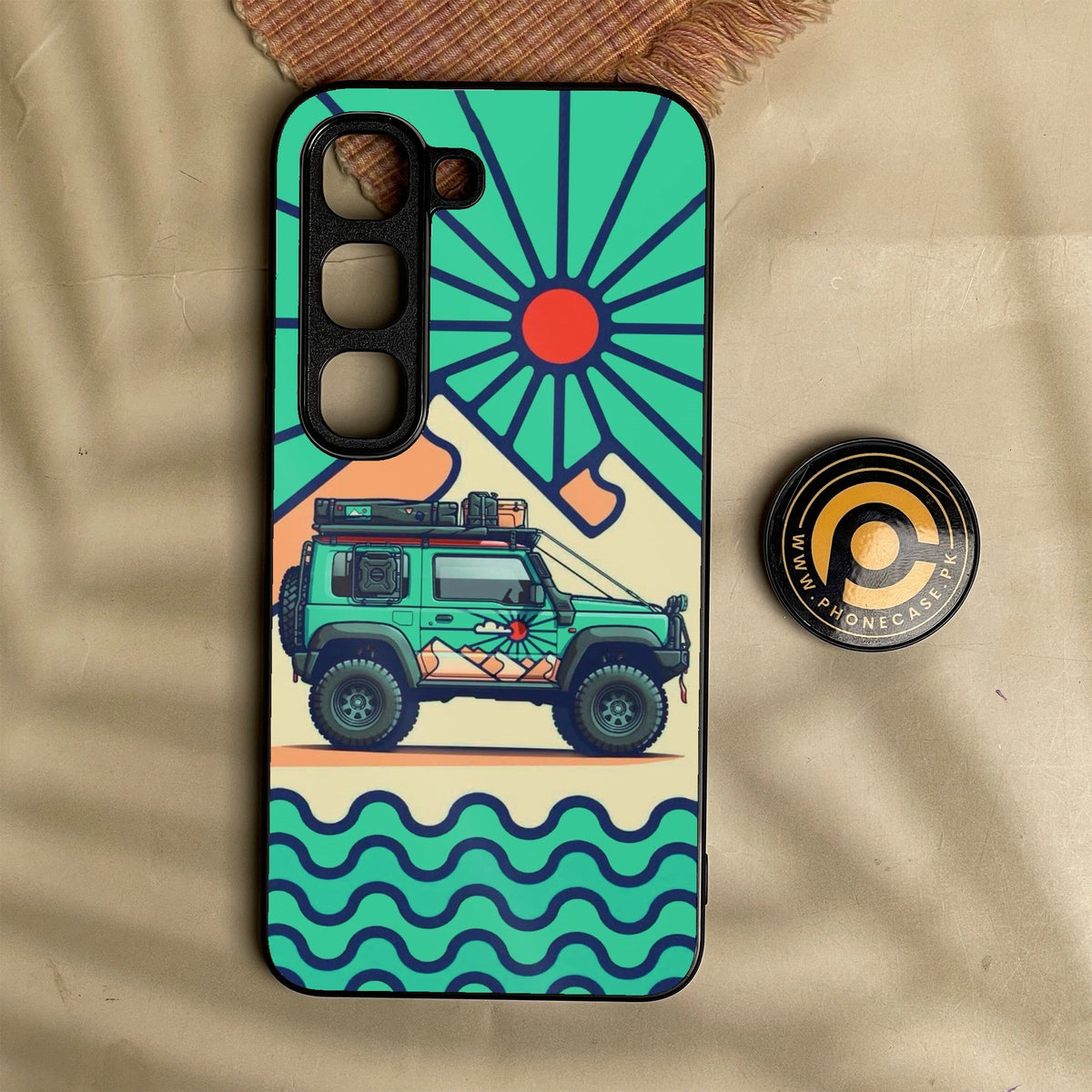Infinix Hot 70 Pro - Suzuki Jimny Design - Premium Metal Printed Soft Bumper Shock Proof Case