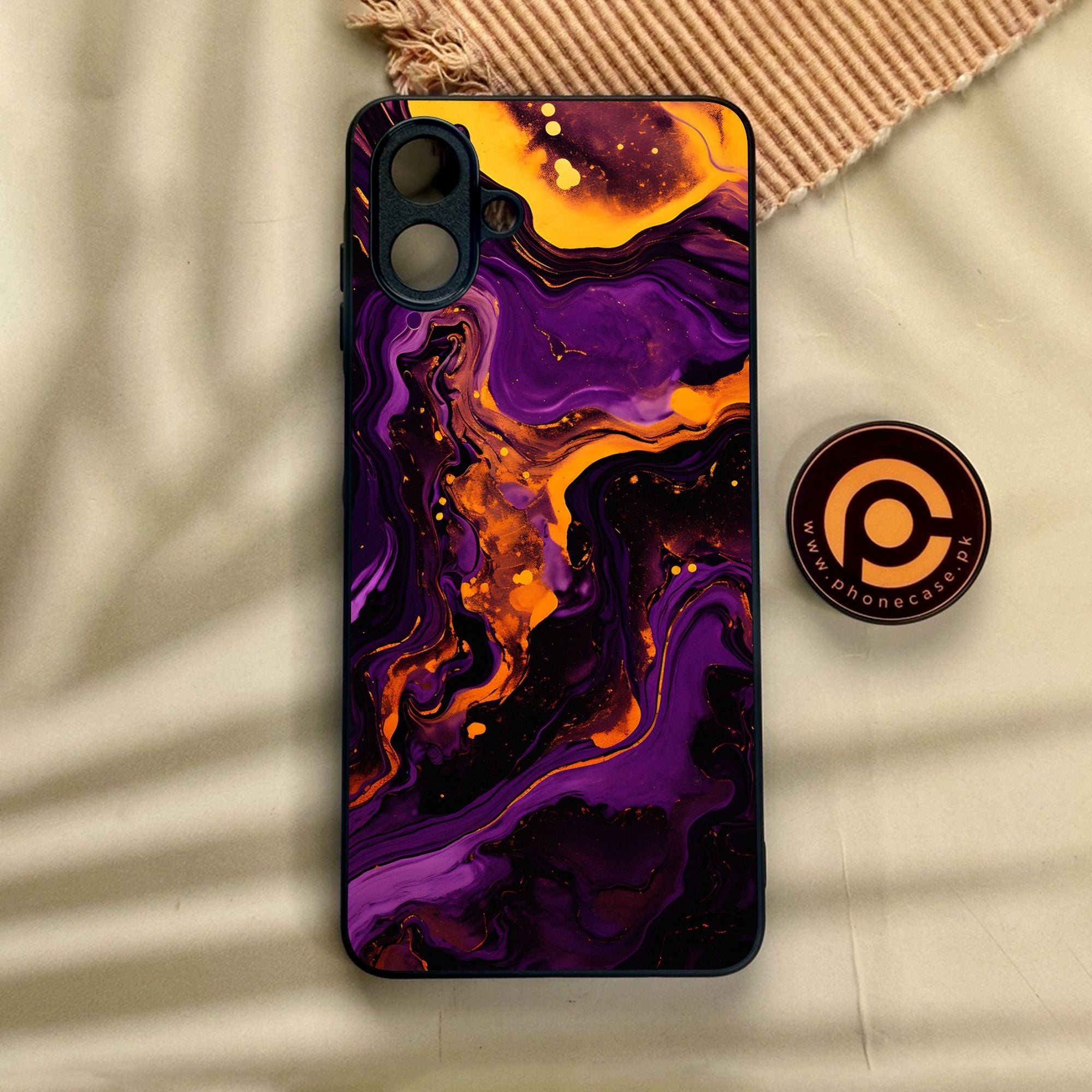 Samsung Galaxy A07 - Liquid 2.0 Design 7 - Premium Metal Printed Soft Bumper Shock Proof Case