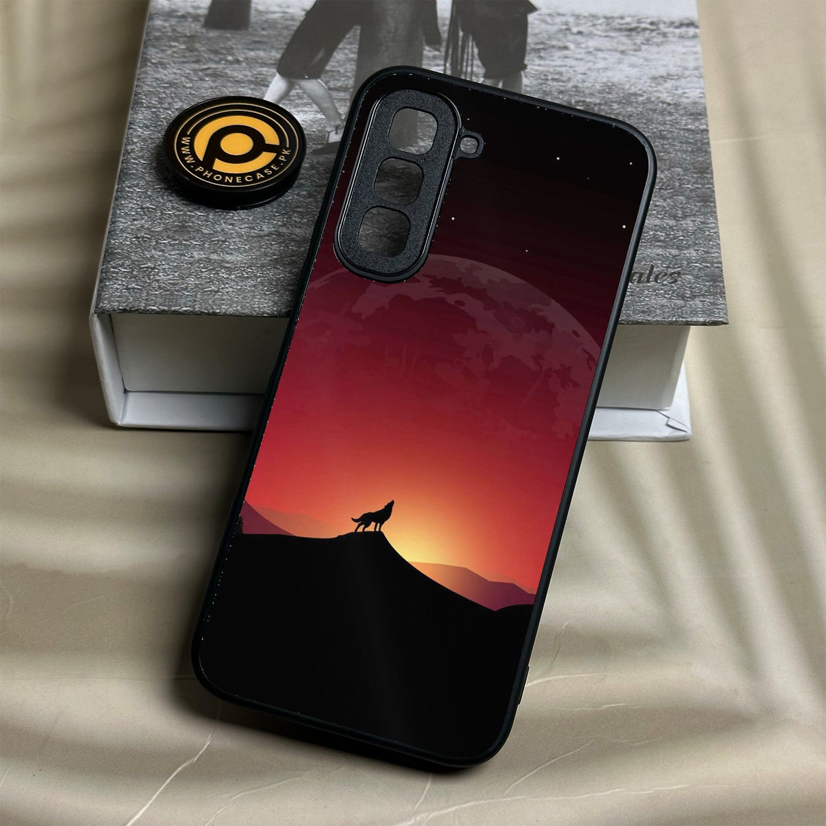Infinix Hot 70 - Wolf Design 4 - Premium Metal Printed Soft Bumper Shock Proof Case