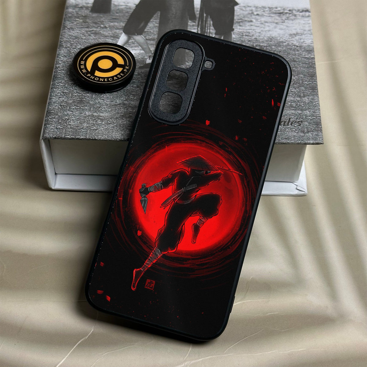 Infinix Hot 70 - Ninja Design 5 - Premium Metal Printed Soft Bumper Shock Proof Case