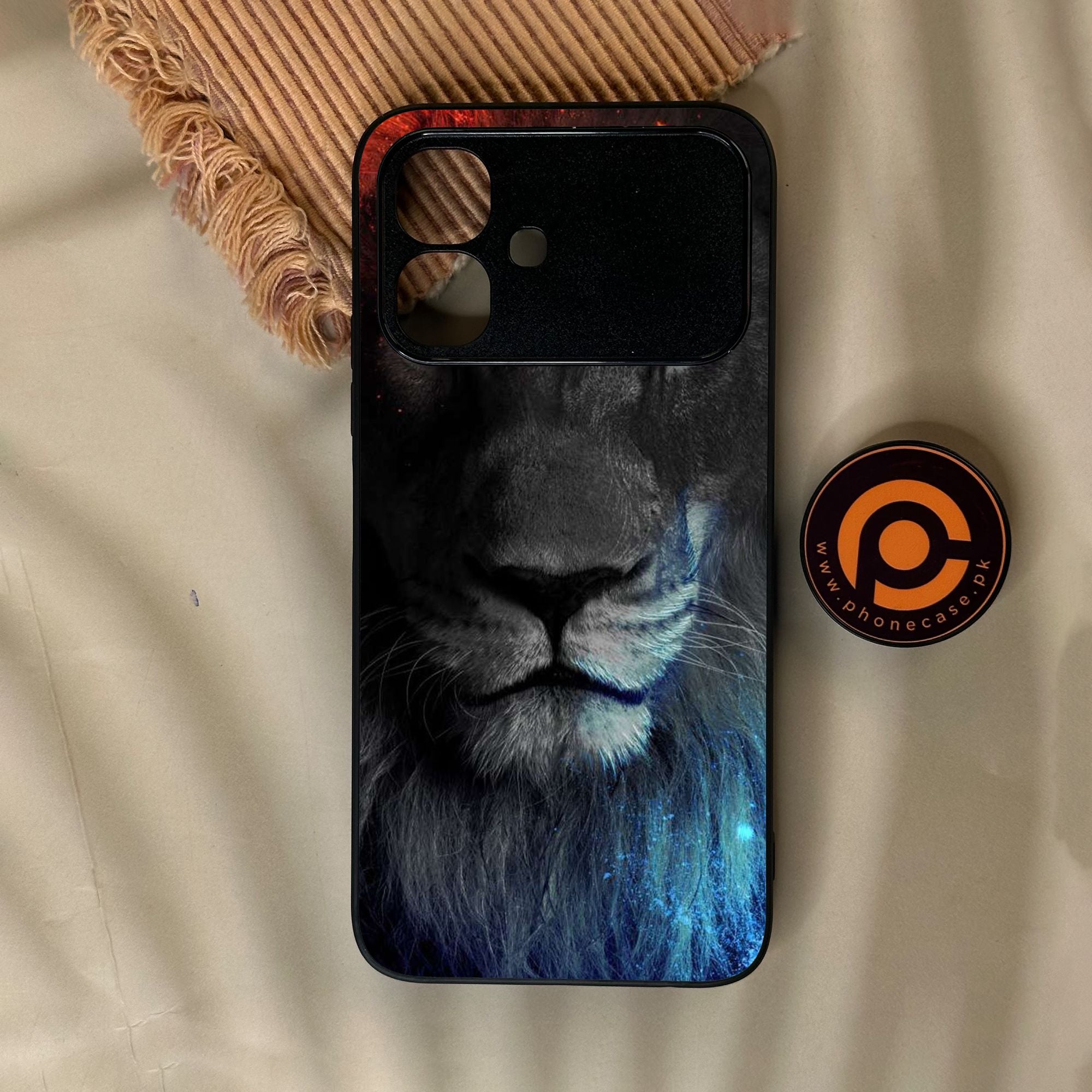 Infinix Smart 20 - Tiger Design 4 - Premium Metal Printed Soft Bumper Shock Proof Case