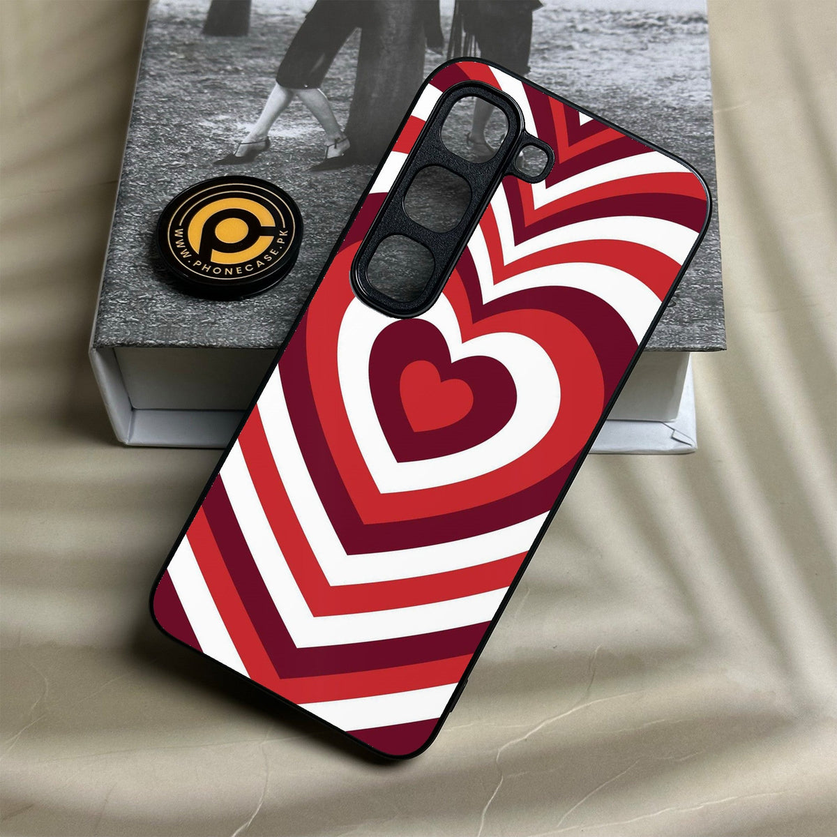 Infinix Hot 70 Pro - Heartbeat Design 5 - Premium Metal Printed Soft Bumper Shock Proof Case