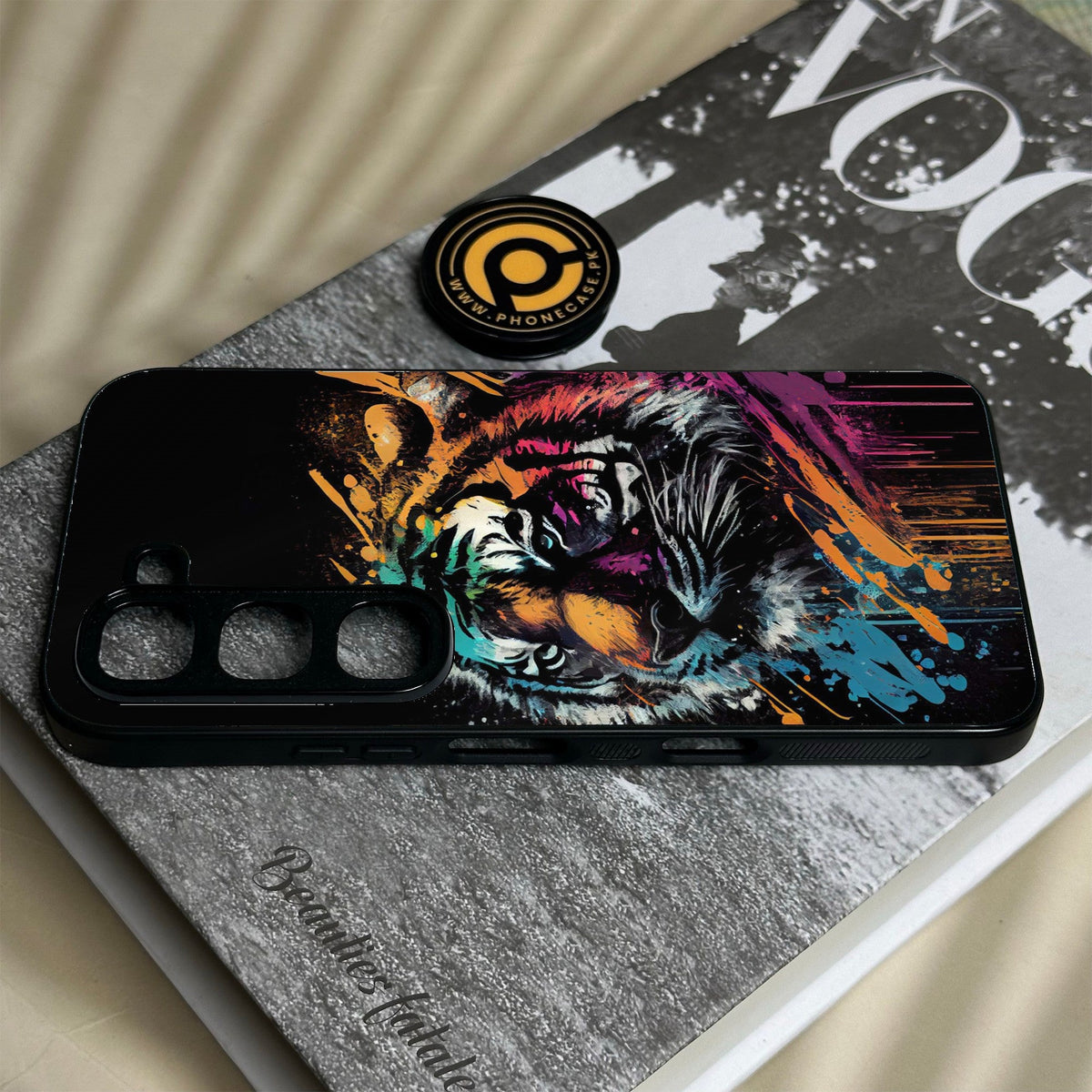 Infinix Hot 70 Pro - Tiger 2.0 Design 9 - Premium Metal Printed Soft Bumper Shock Proof Case