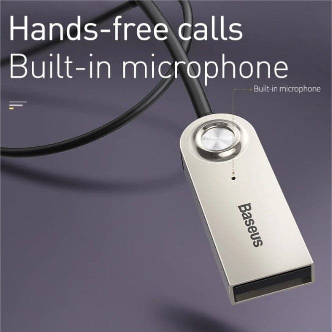 Baseus BA01 USB Bluetooth Adapter Dongle Cable For Car 3.5mm Jack Aux Bluetooth 5.0 Speakers audio transmitter