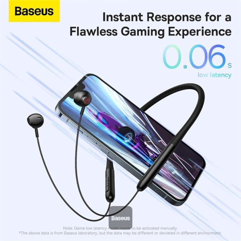 Baseus Bowie P1 Half In-ear Neckband Wireless Earphones Black