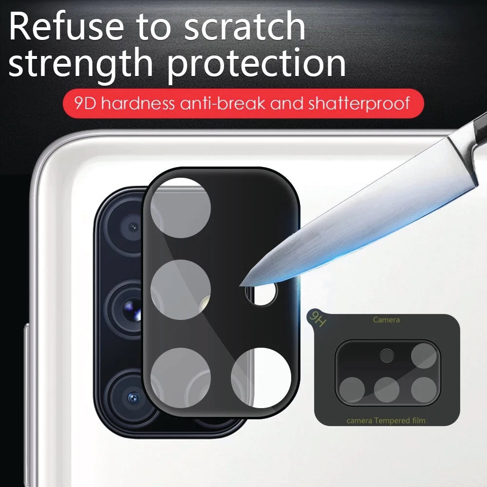 Samsung Galaxy A57 - HD Clear 9H Black Bordered Camera Lens Glass Protector