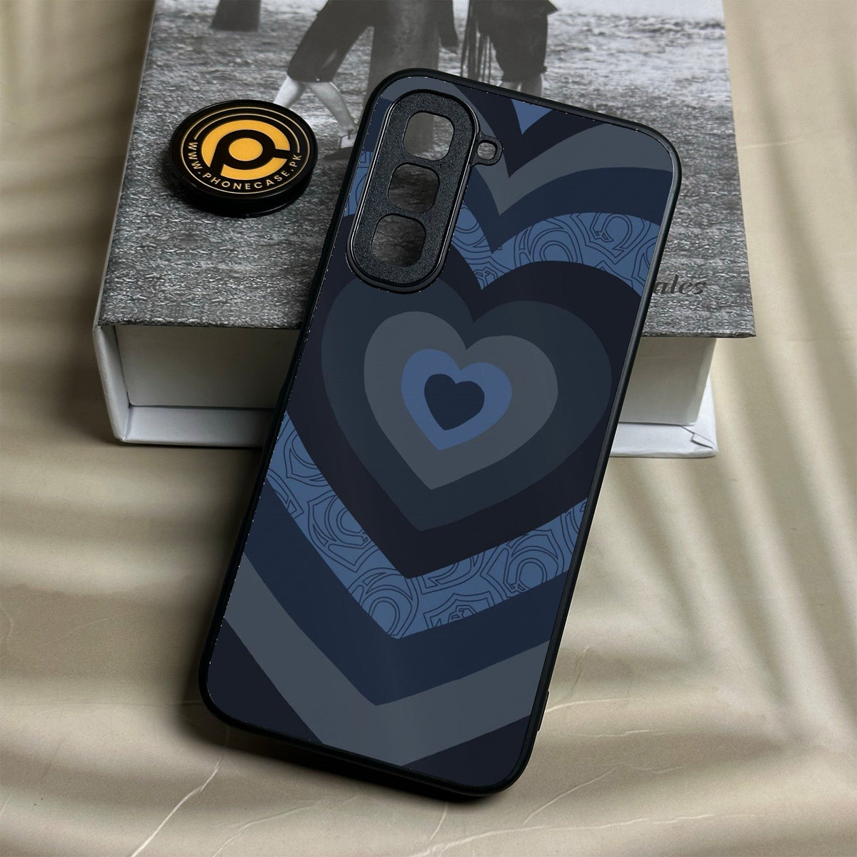 Infinix Hot 70 - Heart 2.0 Design 6 - Premium Metal Printed Soft Bumper Shock Proof Case