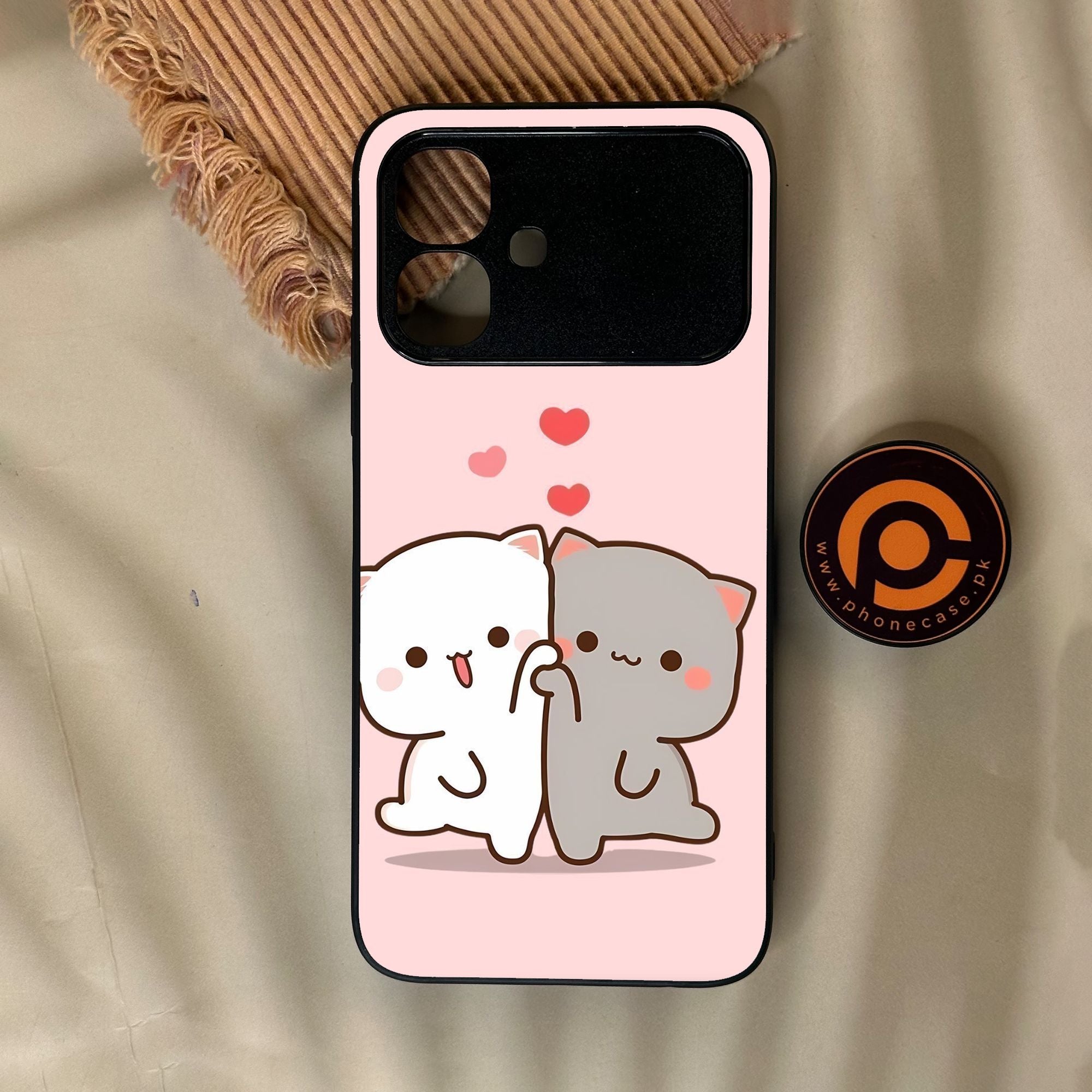 Infinix Smart 20 - Cute Bubu Dudu Design 6 - Premium Metal Printed Soft Bumper Shock Proof Case